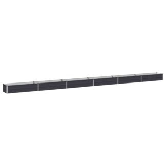 vidaXL Υψωμένο Κρεβάτι Κήπου Ανθρακί 600 x 40 x 24 εκ.
