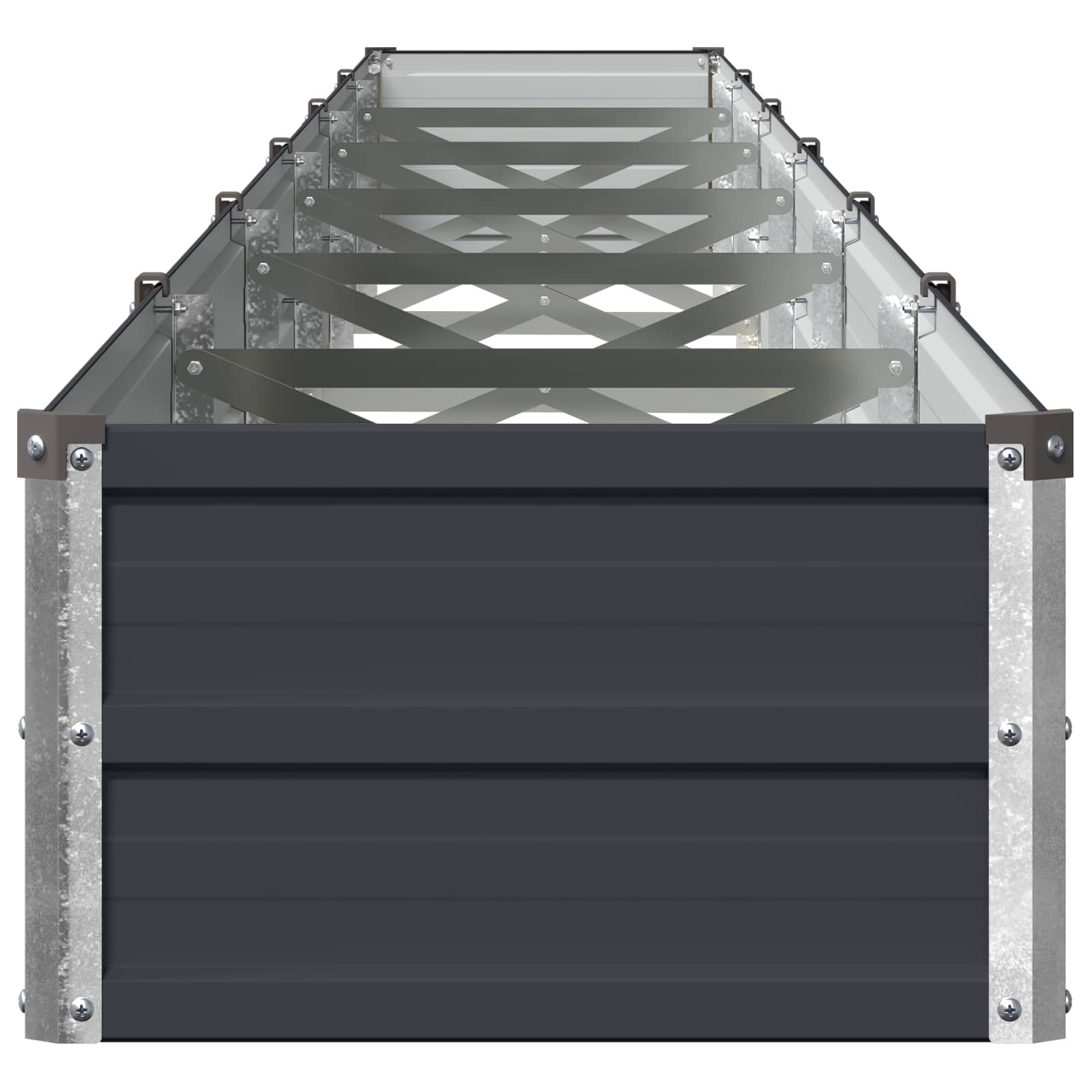 vidaXL Υψωμένο Κρεβάτι Κήπου Ανθρακί 600 x 40 x 24 εκ. - Image 3