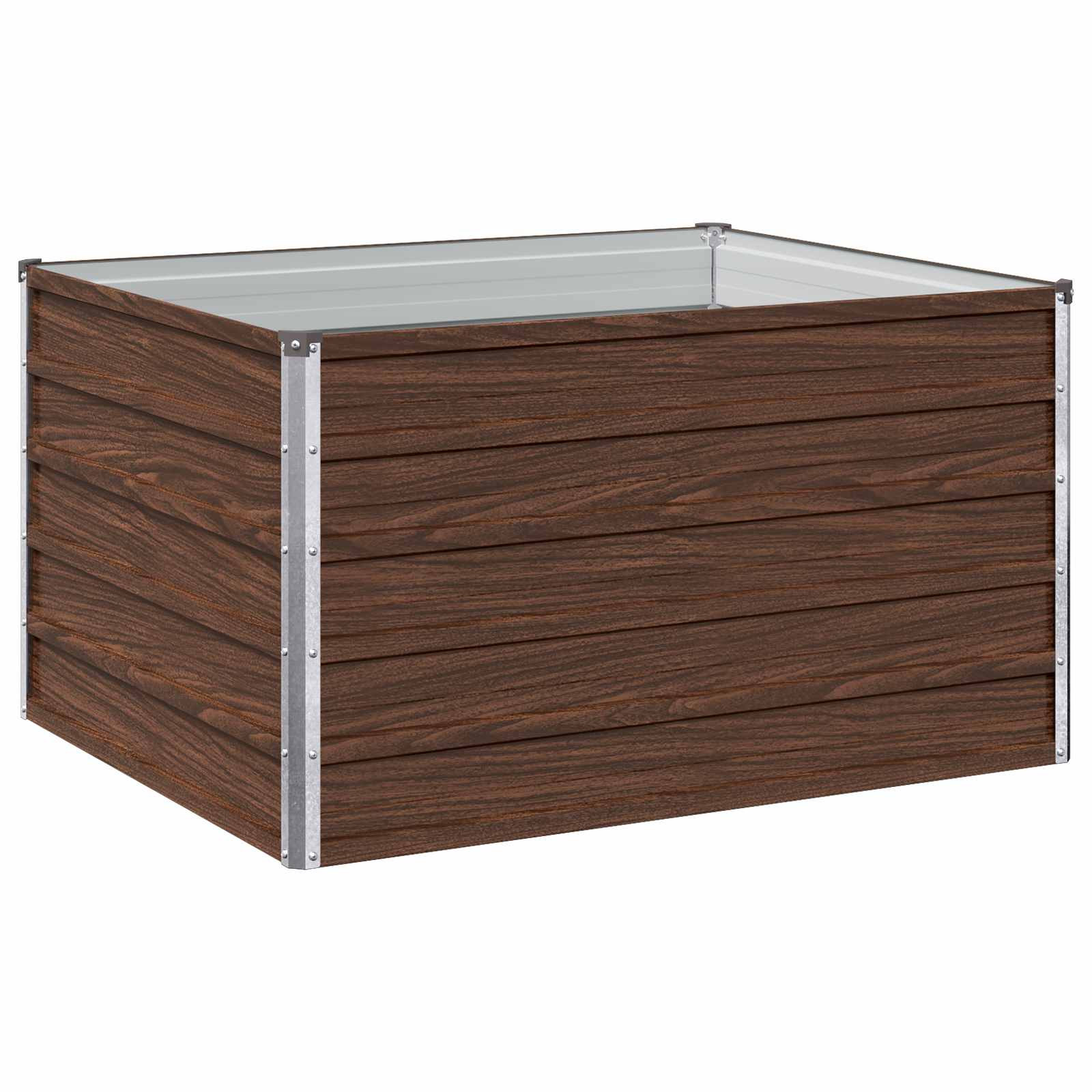 vidaXL Υψωμένο Κρεβάτι Κήπου Μαύρο 100 x 80 x 55 εκ. - Image 2