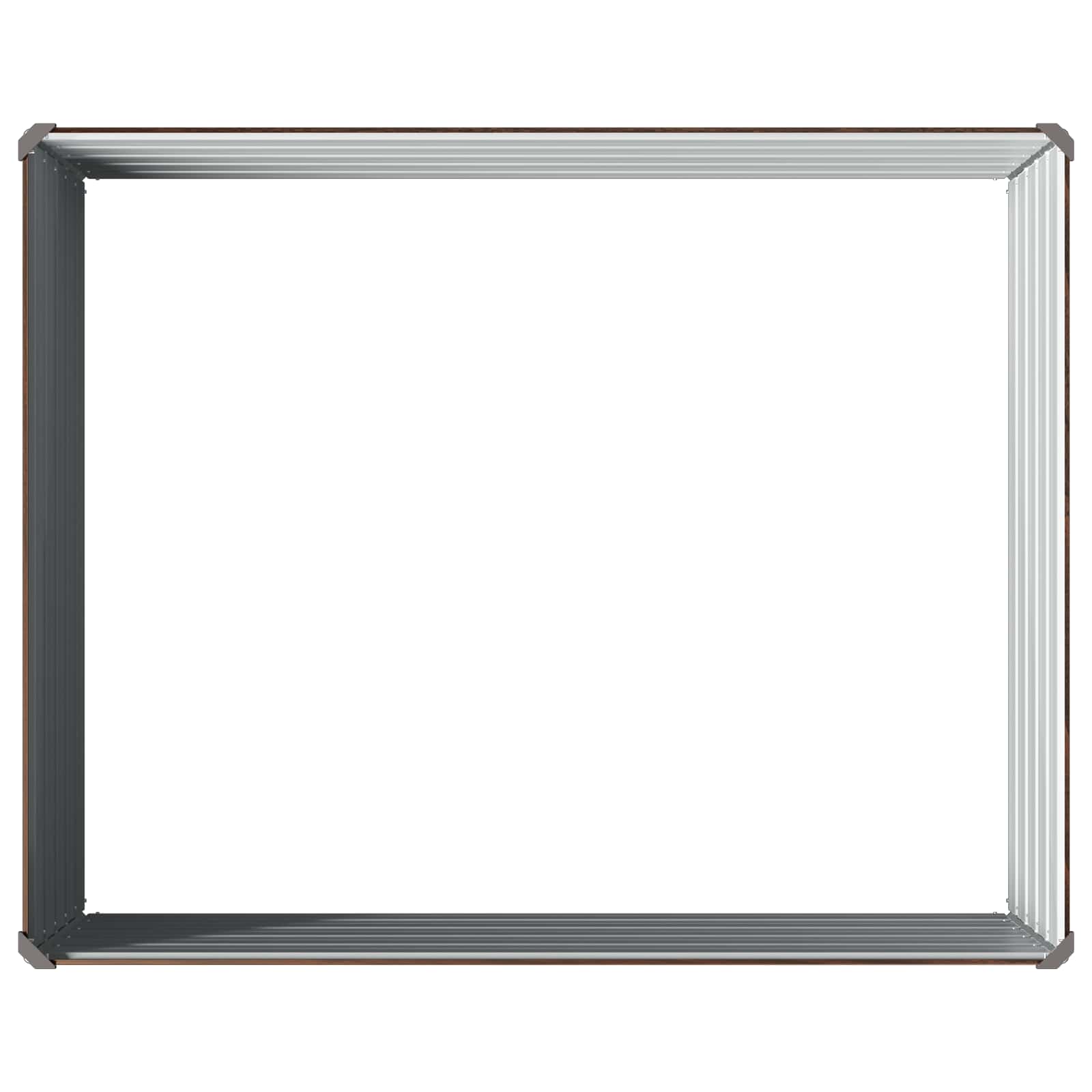 vidaXL Υψωμένο Κρεβάτι Κήπου Μαύρο 100 x 80 x 55 εκ. - Image 5