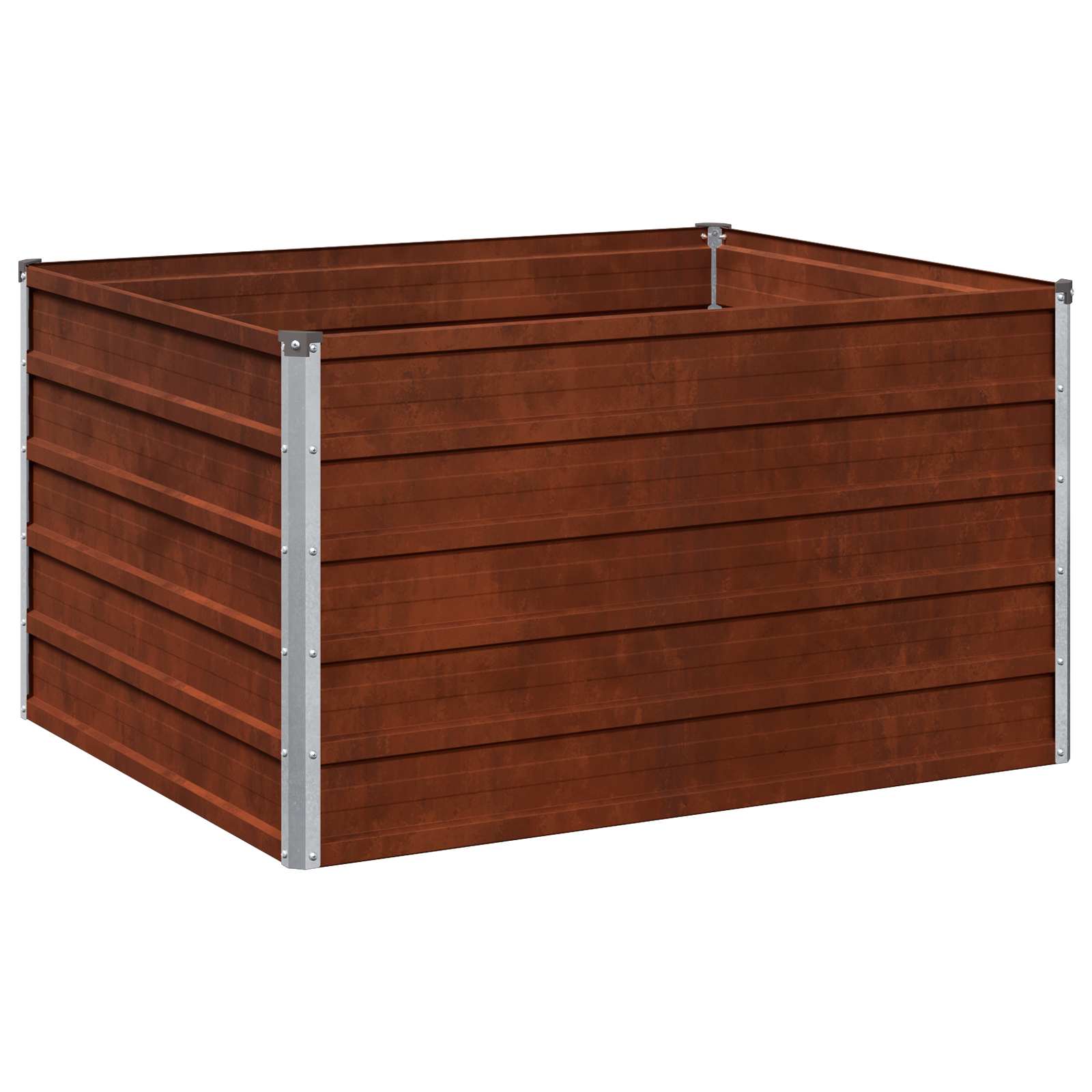 vidaXL Υψωμένο Κρεβάτι Κήπου Σκ rusty 100 x 80 x 55 εκ. κοντόν - Image 2