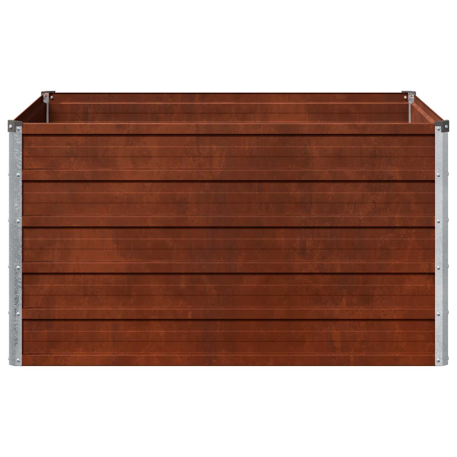 vidaXL Υψωμένο Κρεβάτι Κήπου Σκ rusty 100 x 80 x 55 εκ. κοντόν - Image 4