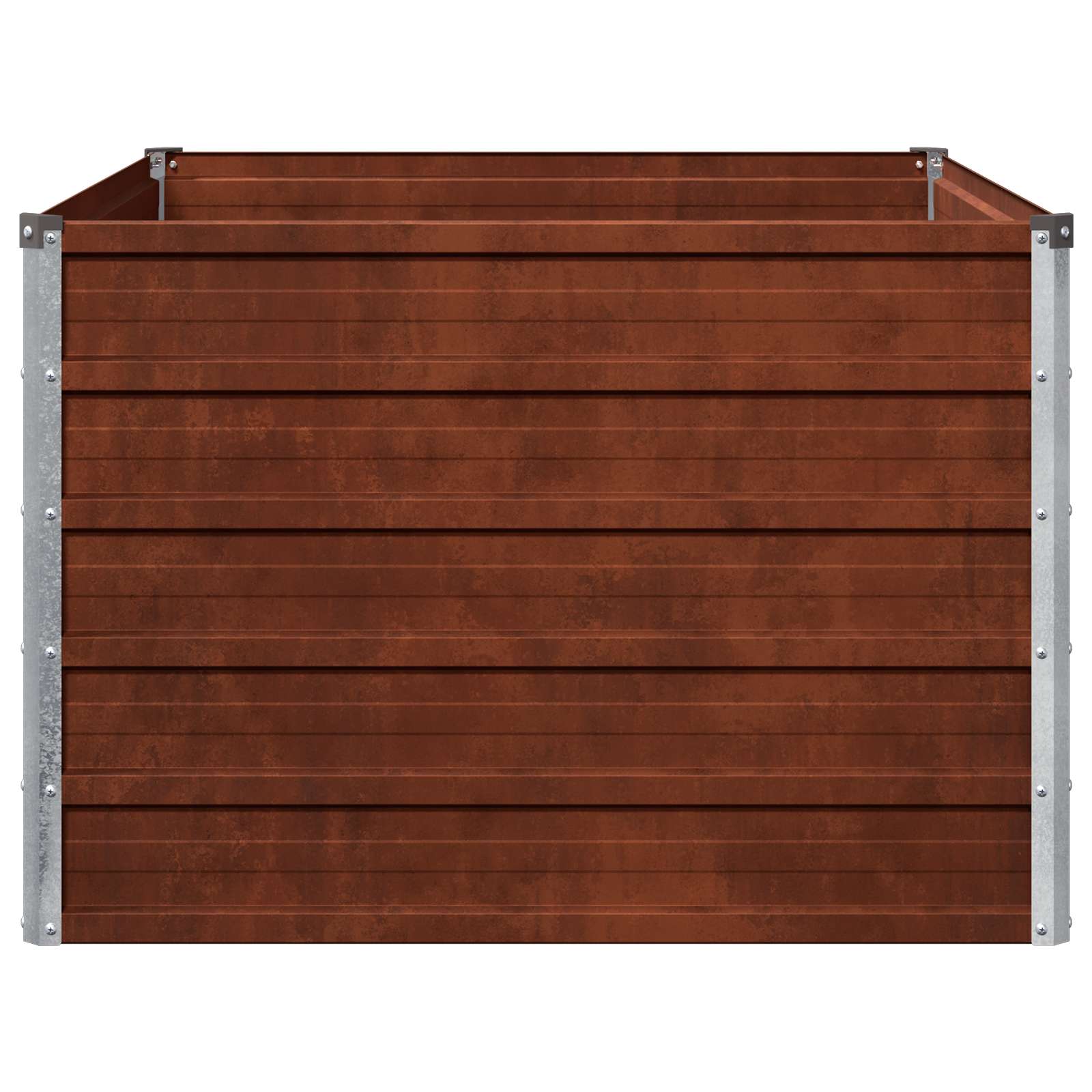 vidaXL Υψωμένο Κρεβάτι Κήπου Σκ rusty 100 x 80 x 55 εκ. κοντόν - Image 5
