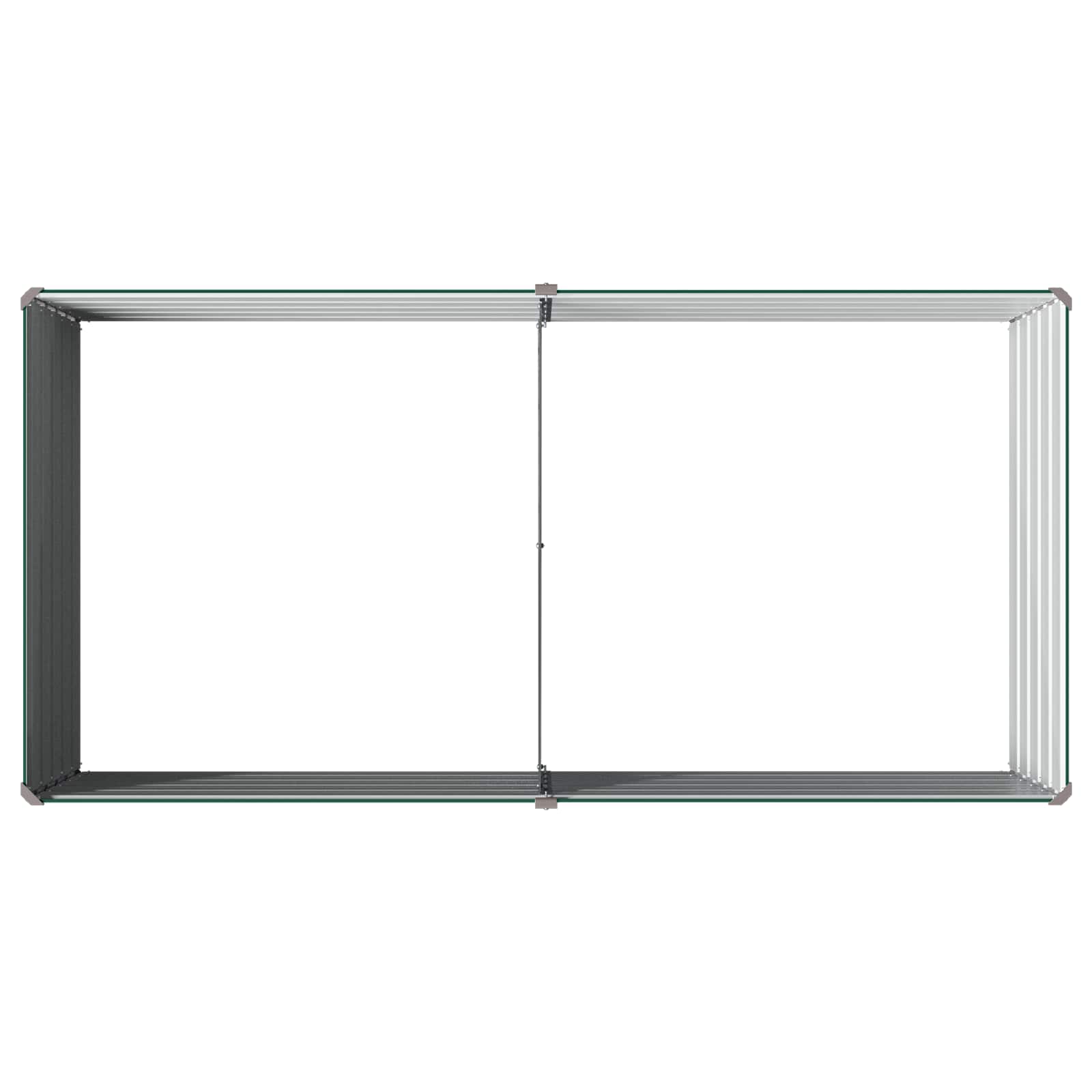 vidaXL Υψωμένο Κρεβάτι Κήπου Πράσινο 160 x 80 x 55 εκ. - Image 5
