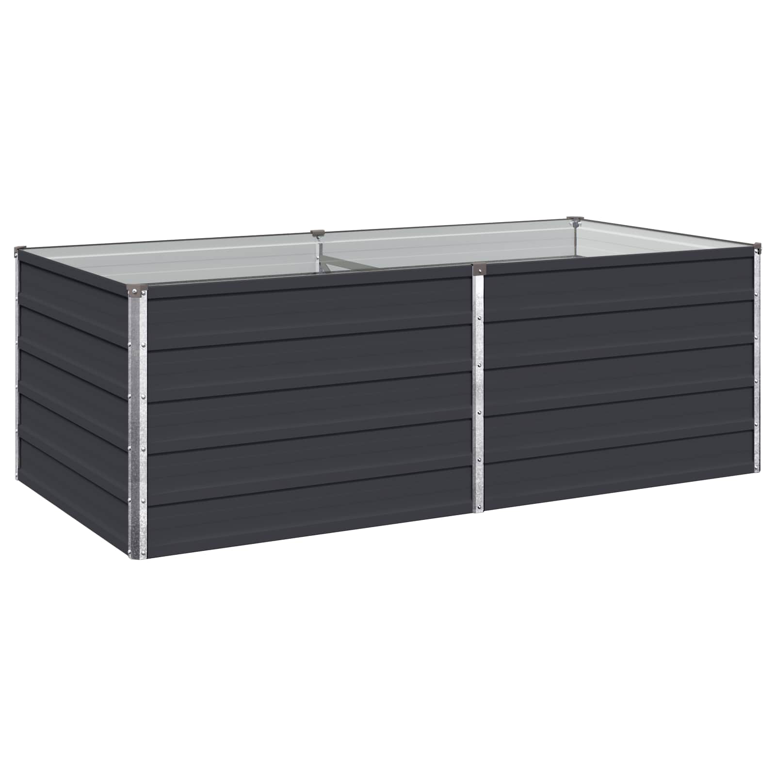vidaXL Υψωμένο Κρεβάτι Κήπου Ανθρακί 160 x 80 x 55 εκ. - Image 2