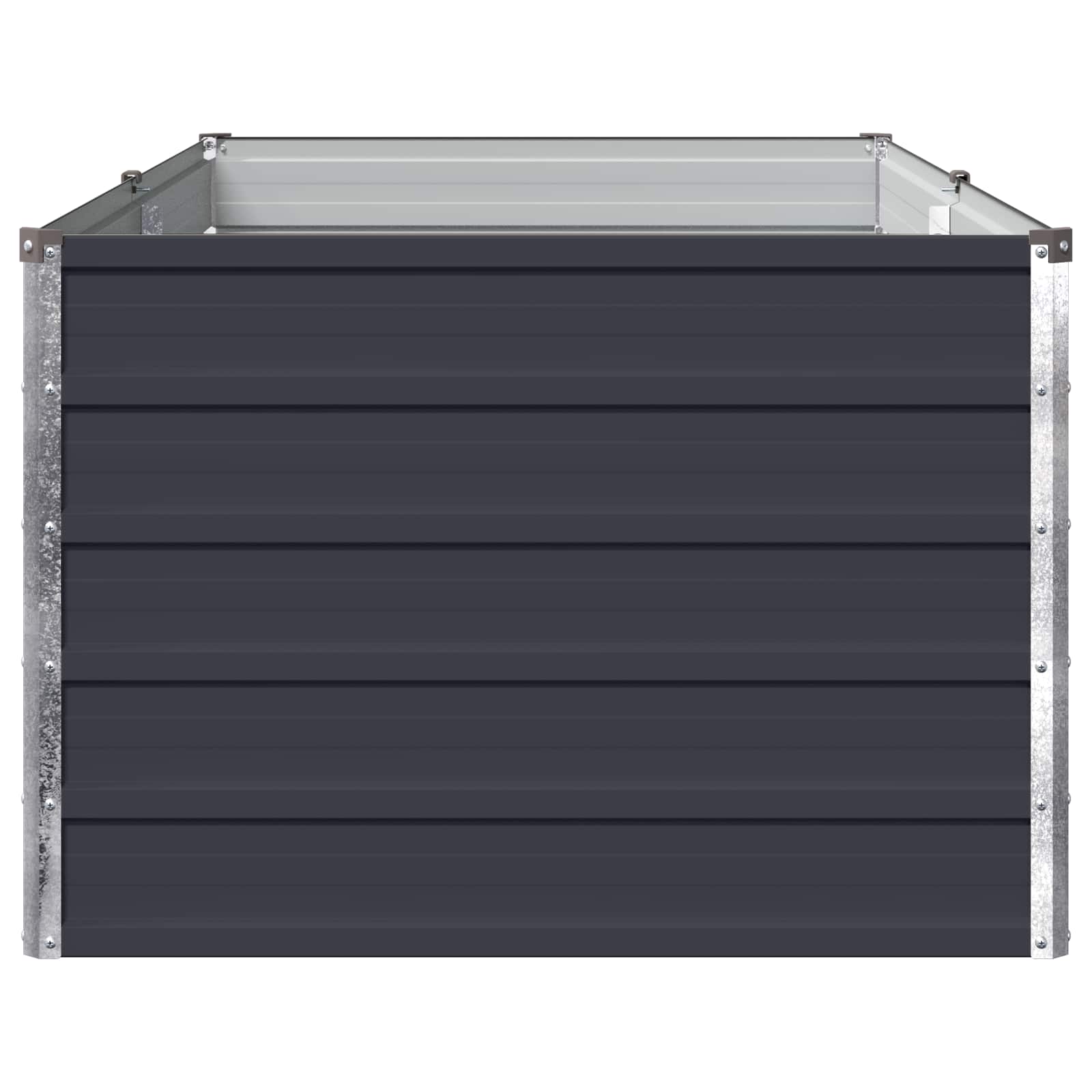 vidaXL Υψωμένο Κρεβάτι Κήπου Ανθρακί 160 x 80 x 55 εκ. - Image 4