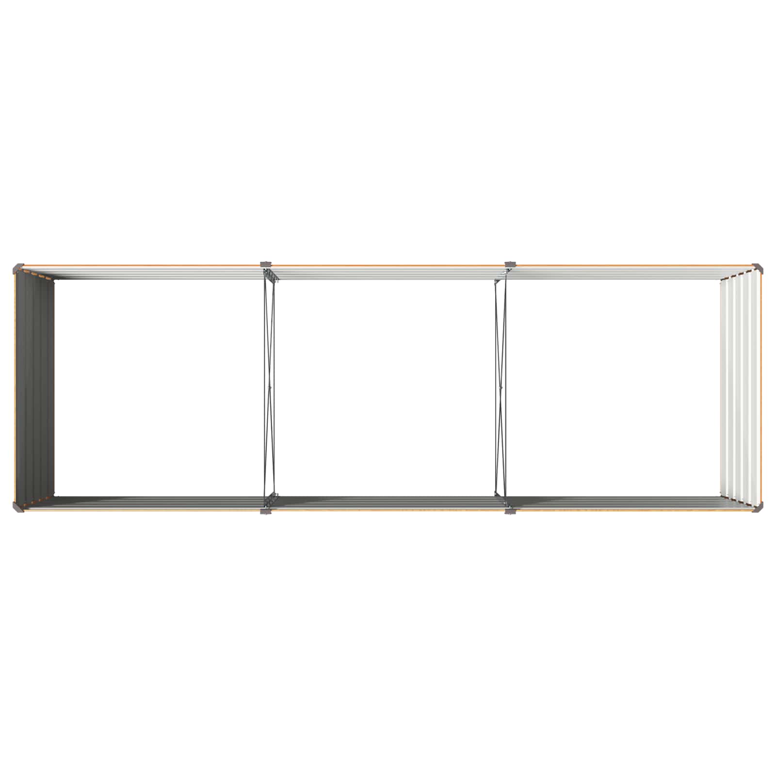 vidaXL Υψωμένο Κρεβάτι Κήπου Φυσικό 240 x 80 x 55 εκ. - Image 5