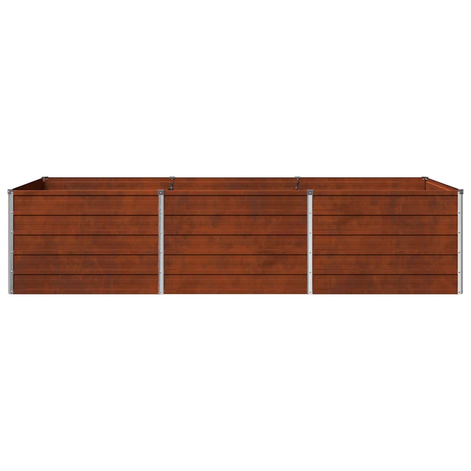vidaXL Υψωμένο Κρεβάτι Κήπου Σκ rusty 240 x 80 x 55 εκ. κοντόν - Image 4