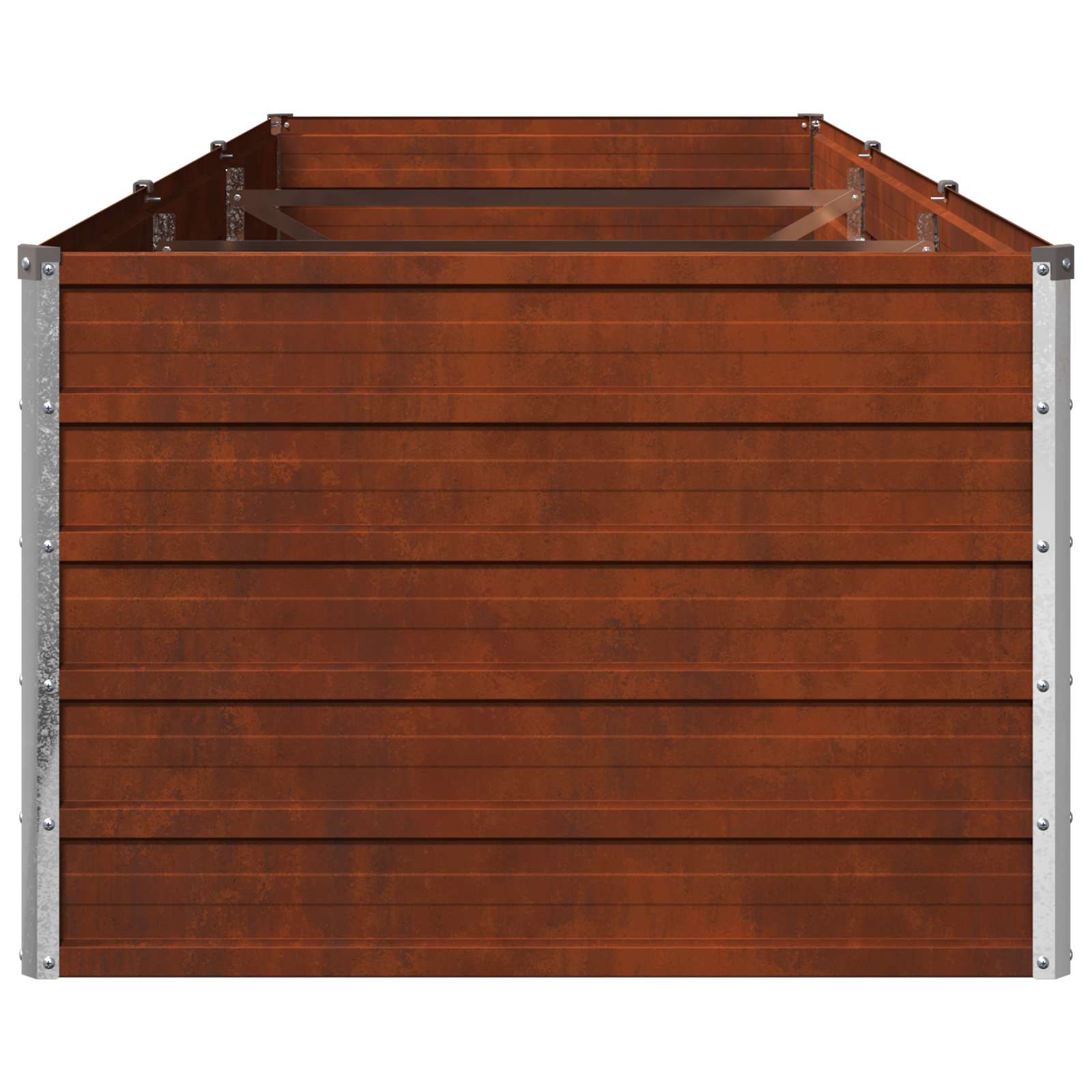 vidaXL Υψωμένο Κρεβάτι Κήπου Σκ rusty 240 x 80 x 55 εκ. κοντόν - Image 5