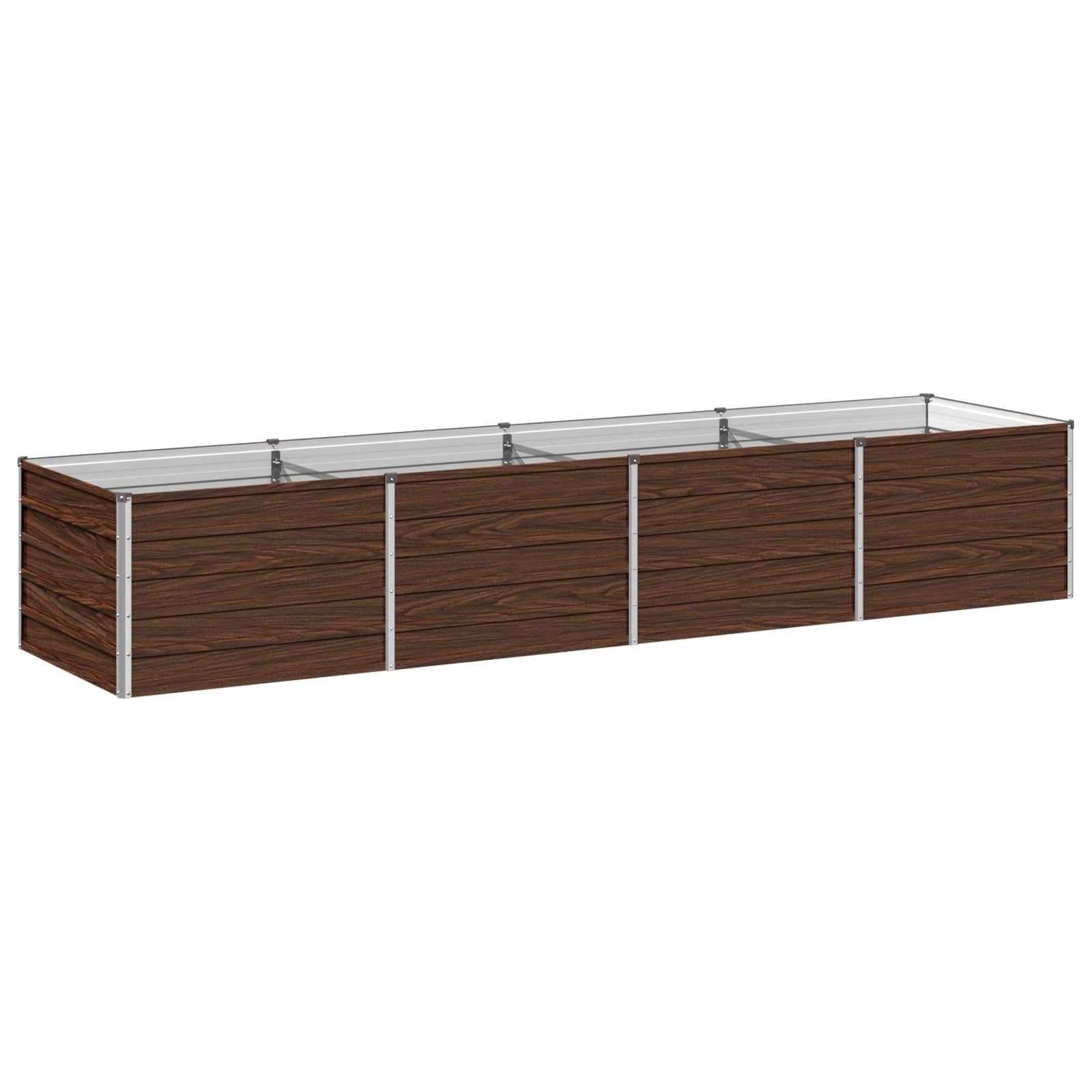 vidaXL Υψωμένο Κρεβάτι Κήπου Μαύρο 320 x 80 x 55 εκ. - Image 2