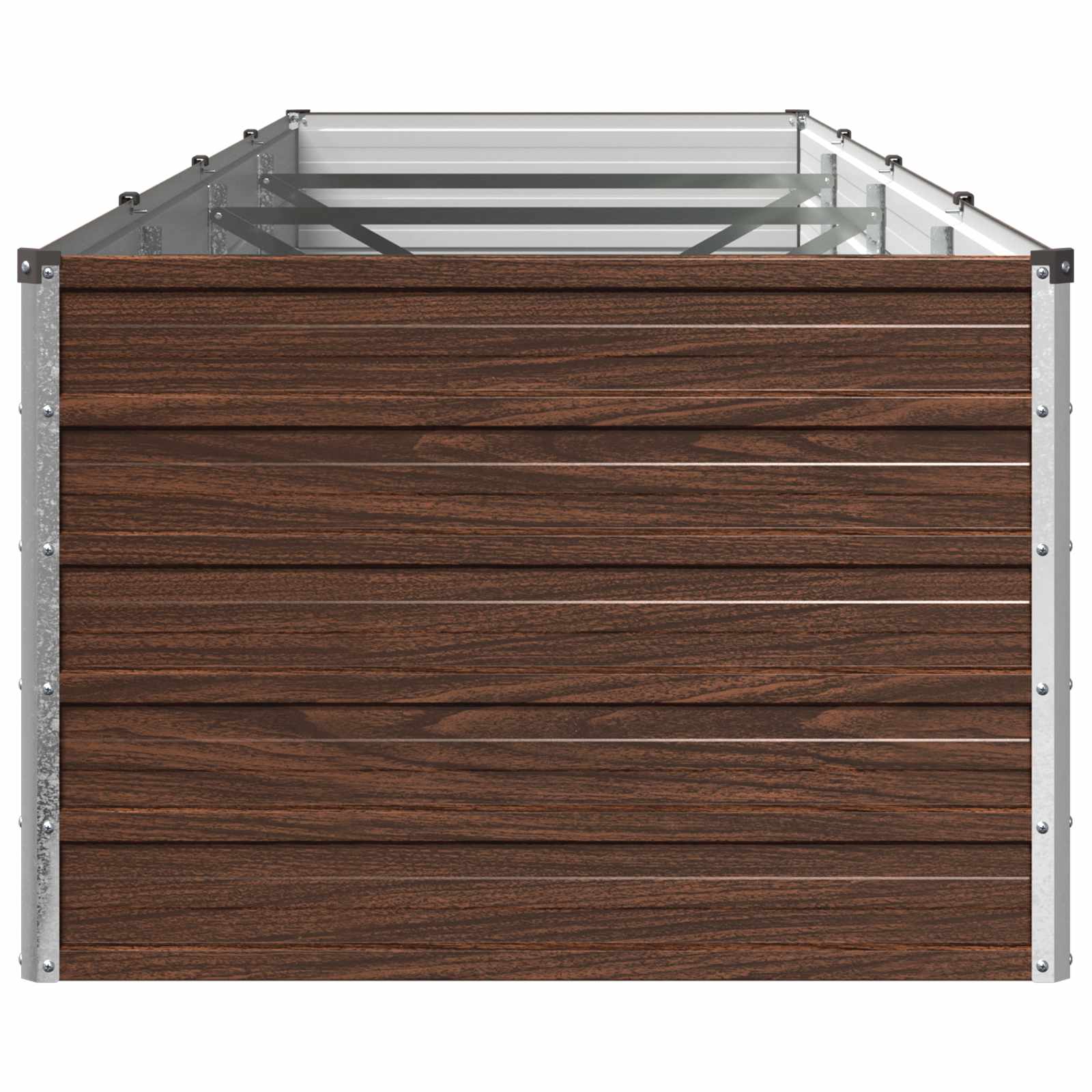 vidaXL Υψωμένο Κρεβάτι Κήπου Μαύρο 320 x 80 x 55 εκ. - Image 4