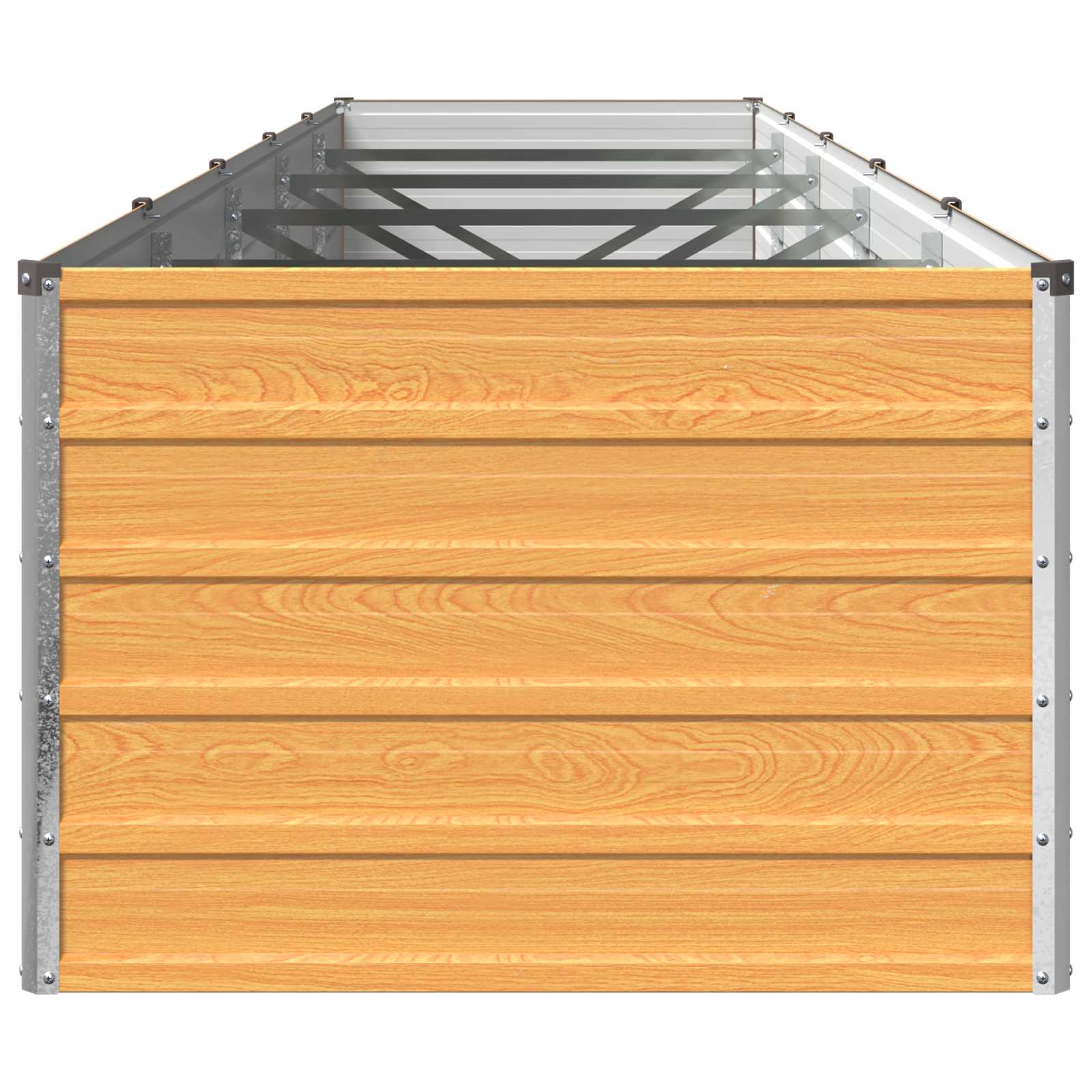 vidaXL Υψωμένο Κρεβάτι Κήπου Φυσικό 400 x 80 x 55 εκ. - Image 4