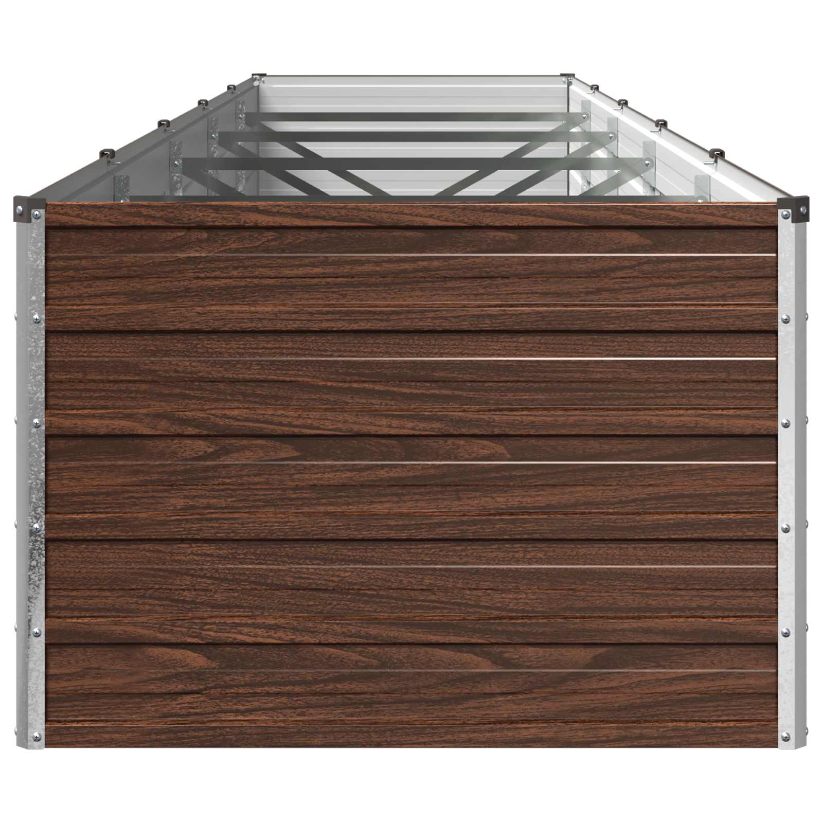 vidaXL Υψωμένο Κρεβάτι Κήπου Μαύρο 400 x 80 x 55 εκ. - Image 4