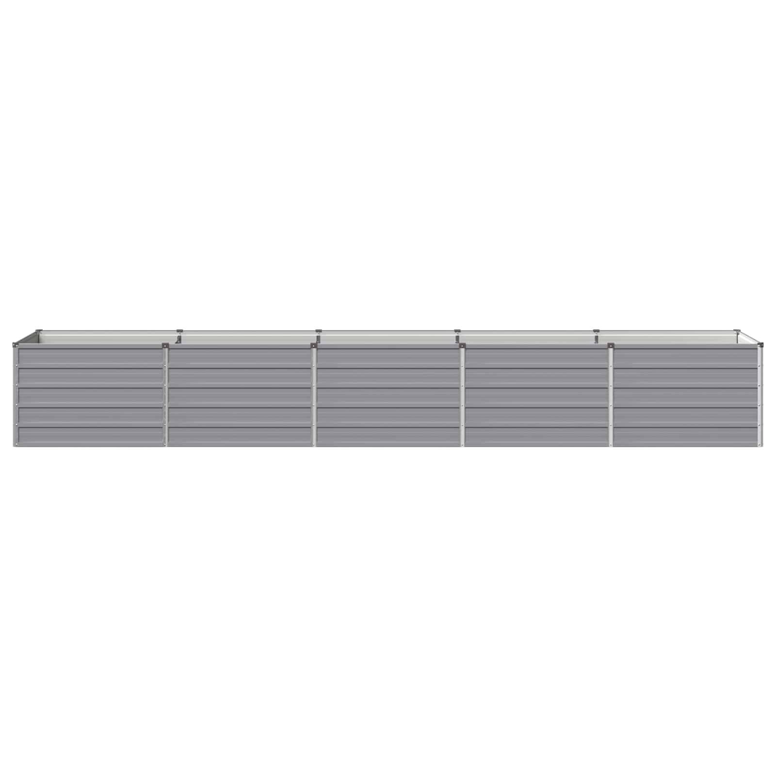 vidaXL Υψωμένο Κρεβάτι Κήπου Γκρι 400 x 80 x 55 εκ. - Image 3