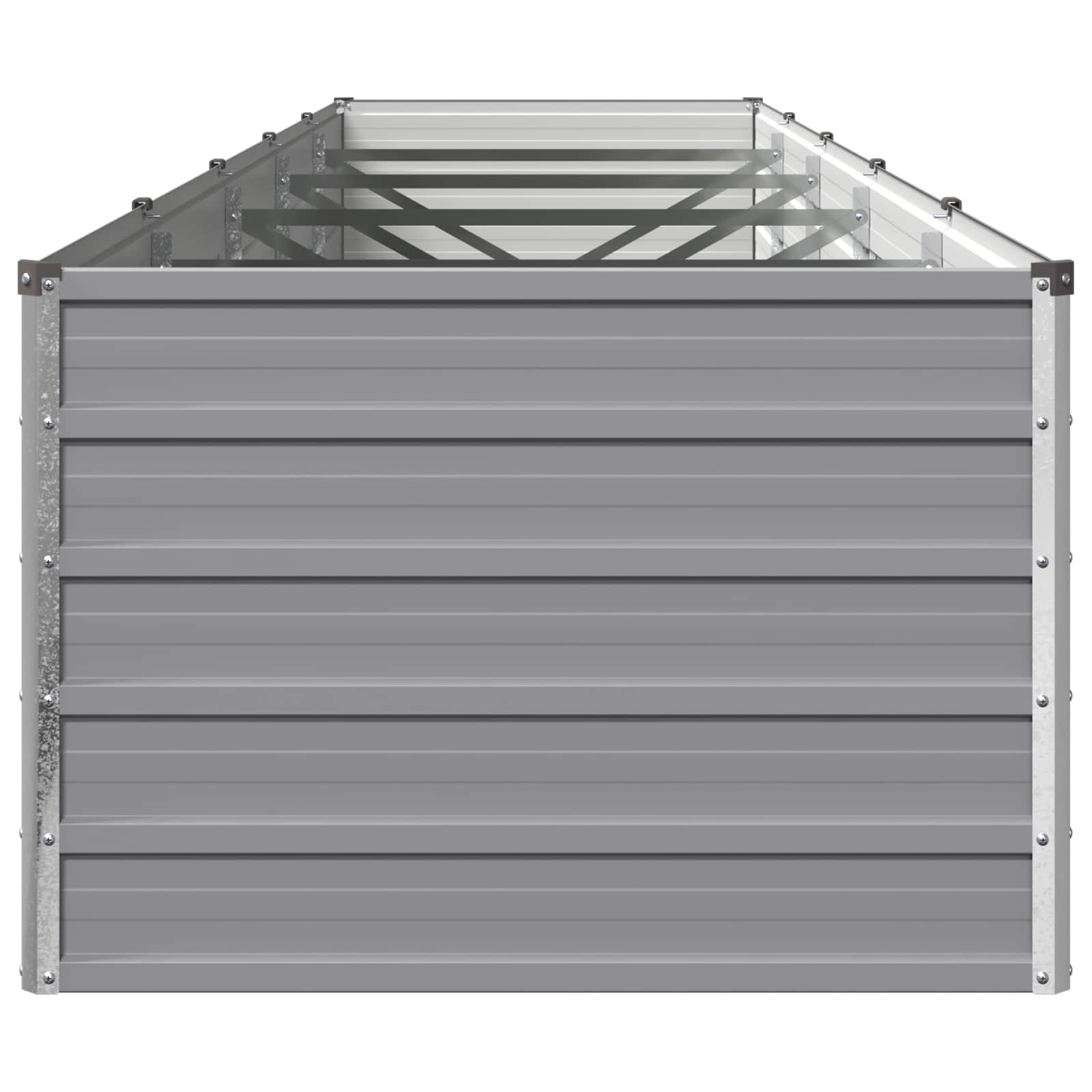 vidaXL Υψωμένο Κρεβάτι Κήπου Γκρι 400 x 80 x 55 εκ. - Image 4