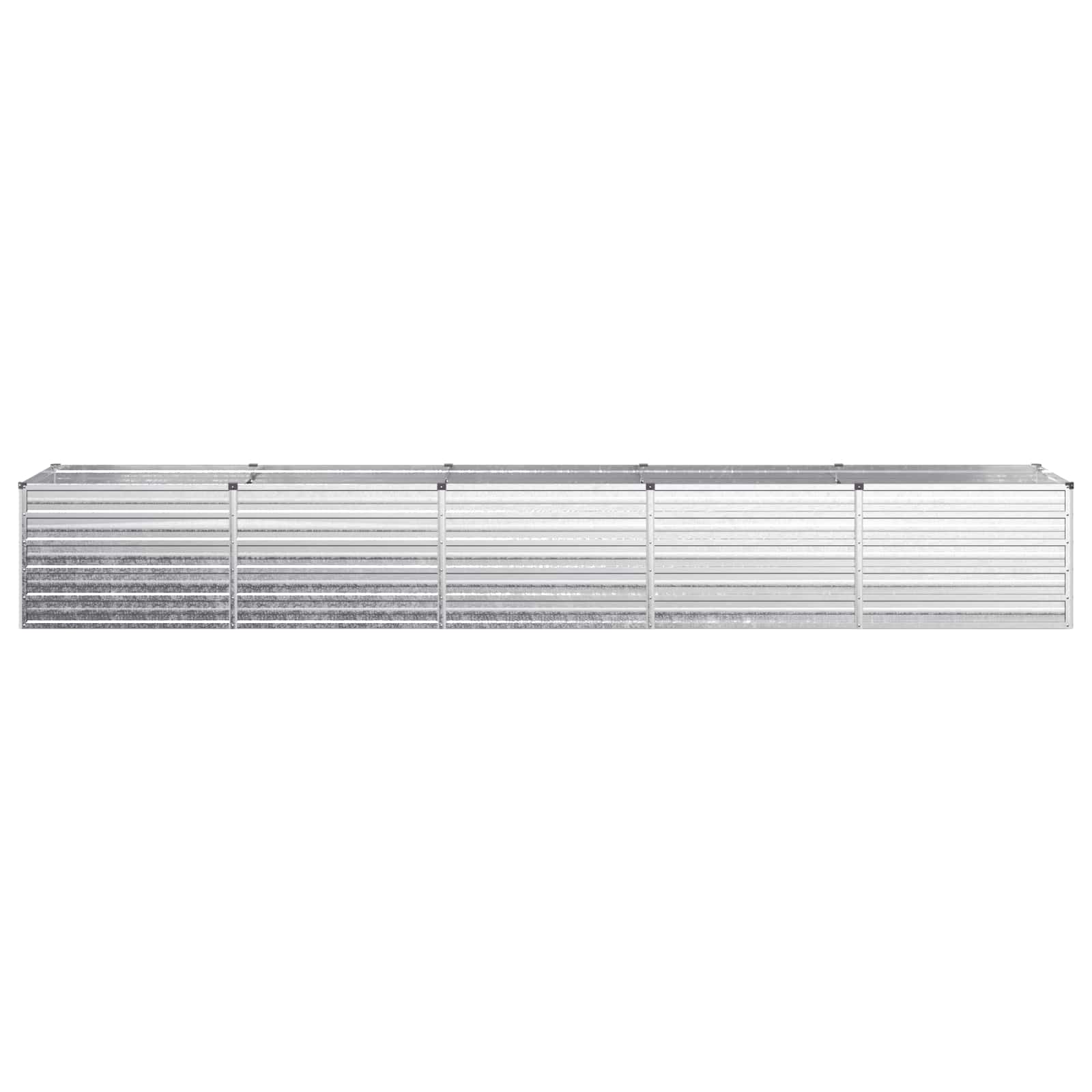 vidaXL Υψωμένο Κρεβάτι Κήπου Ασημί 400 x 80 x 55 εκ. γαλβανισμένο - Image 3