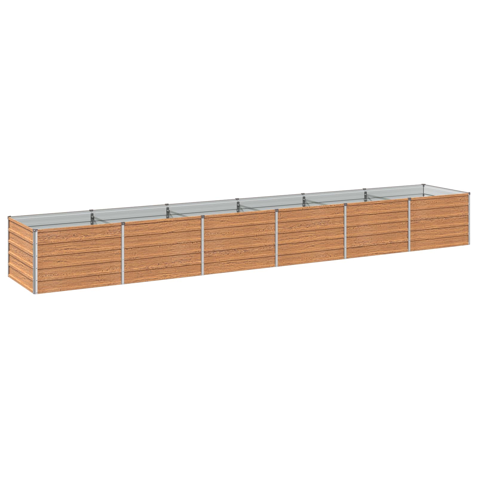 vidaXL Υψωμένο Κρεβάτι Κήπου Ξύλινο Καφέ 480 x 80 x 55 εκ. - Image 2
