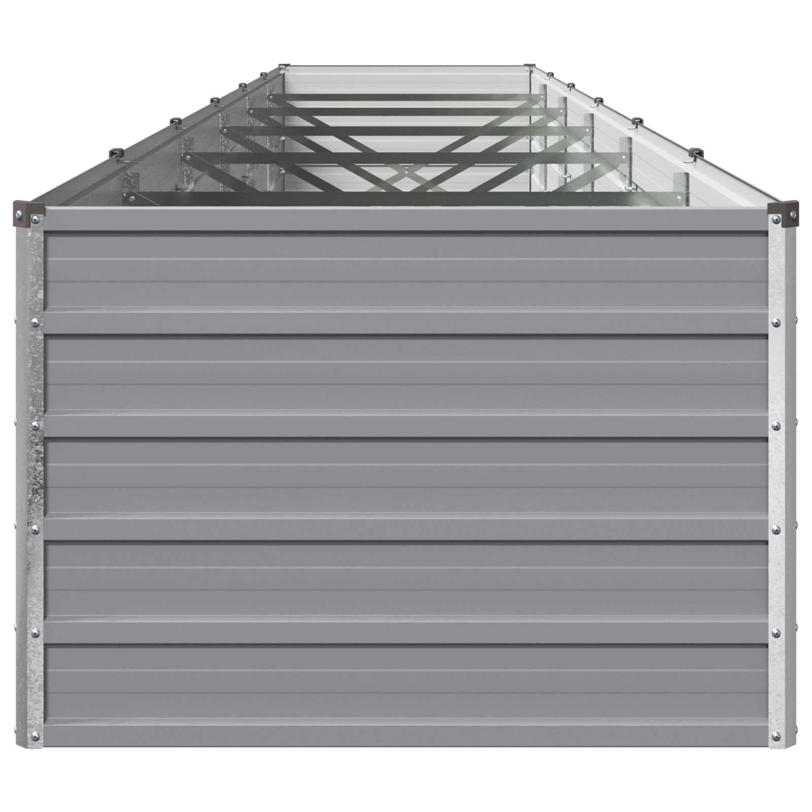 vidaXL Υψωμένο Κρεβάτι Κήπου Γκρι 480 x 80 x 55 εκ. - Image 4