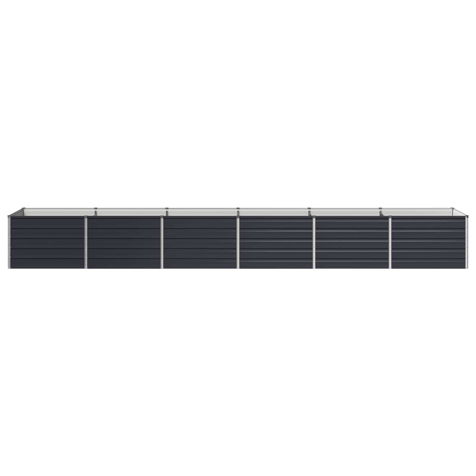 vidaXL Υψωμένο Κρεβάτι Κήπου Ανθρακί 480 x 80 x 55 εκ. - Image 3