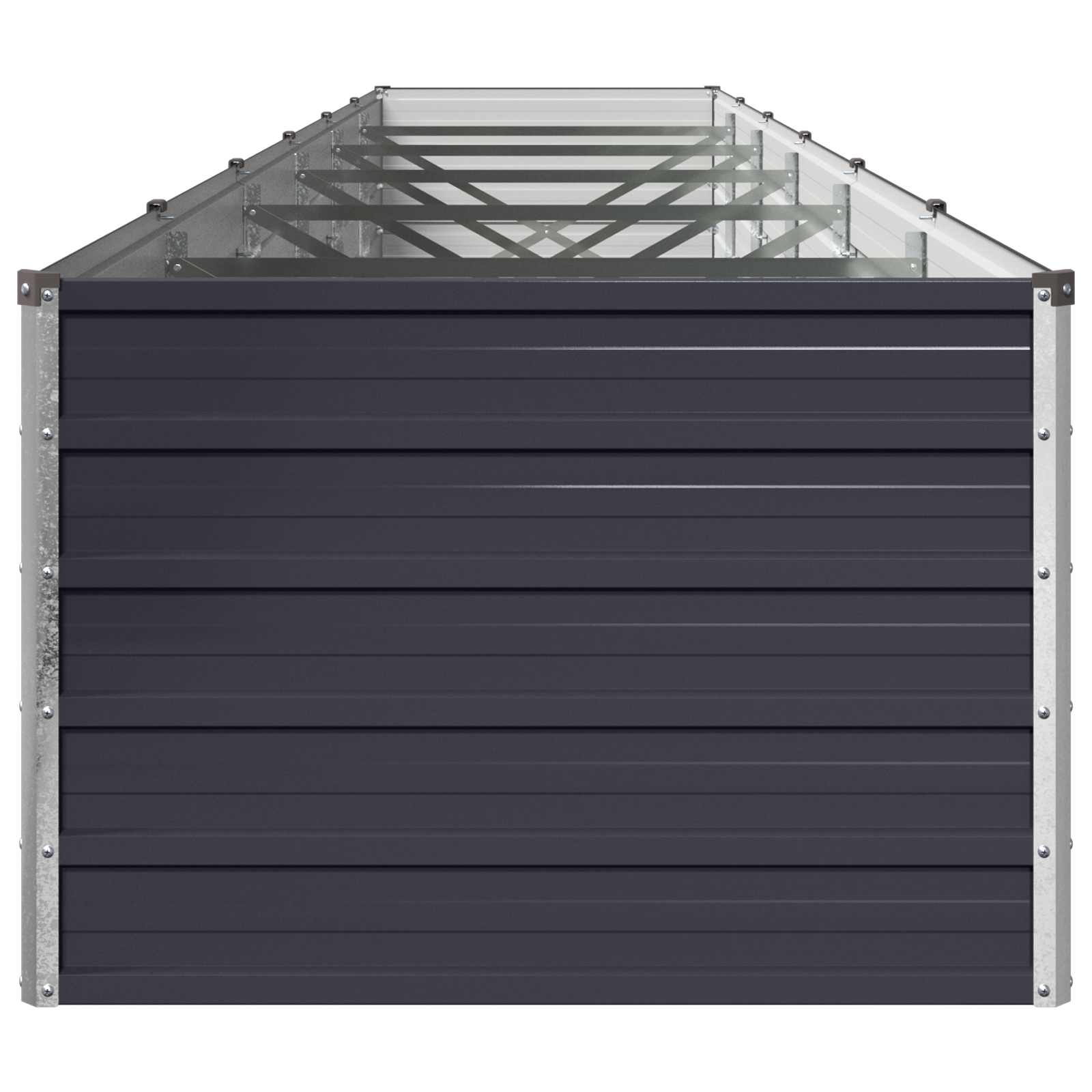 vidaXL Υψωμένο Κρεβάτι Κήπου Ανθρακί 480 x 80 x 55 εκ. - Image 4