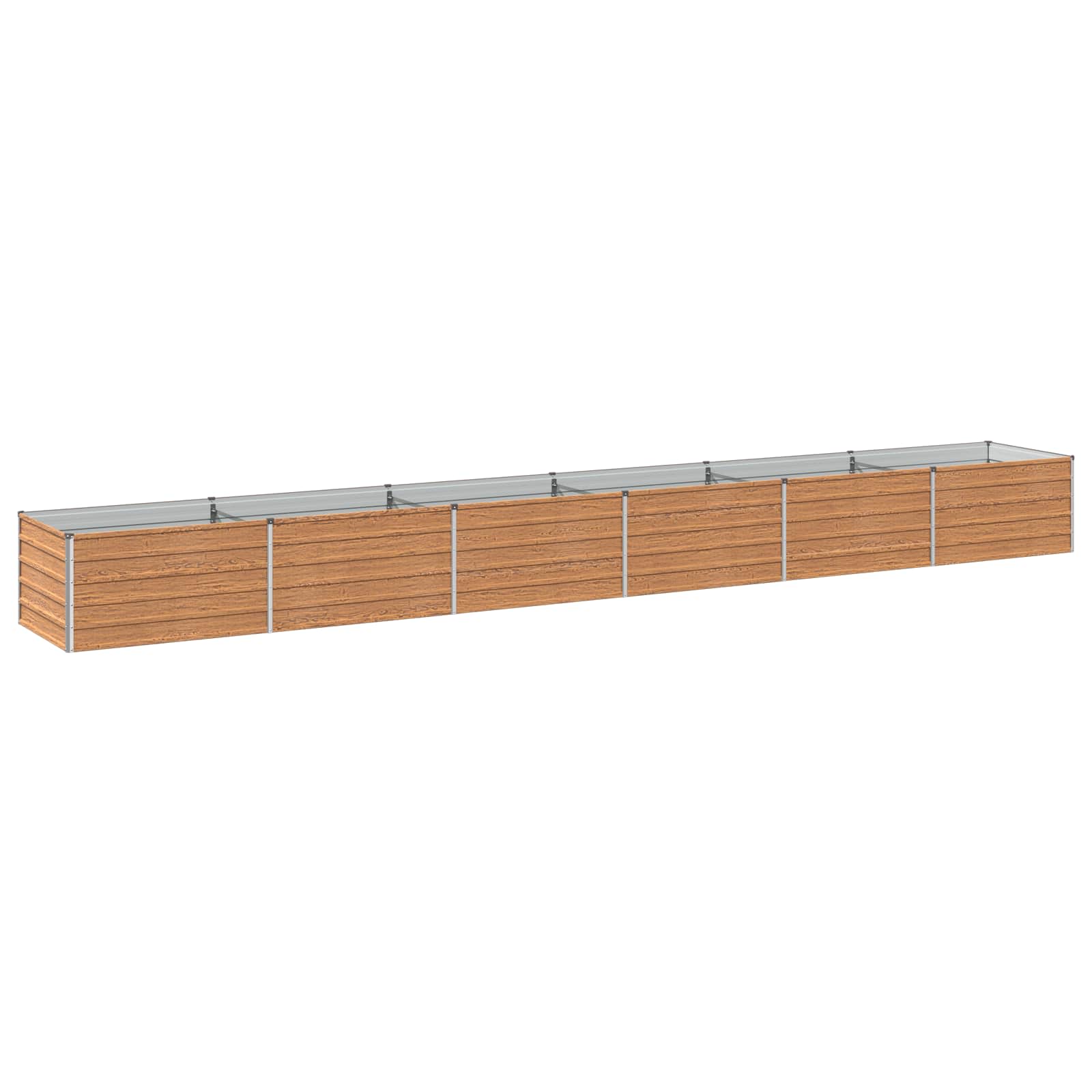 vidaXL Υψωμένο Κρεβάτι Κήπου Ξύλινο Καφέ 600 x 80 x 55 εκ. - Image 2