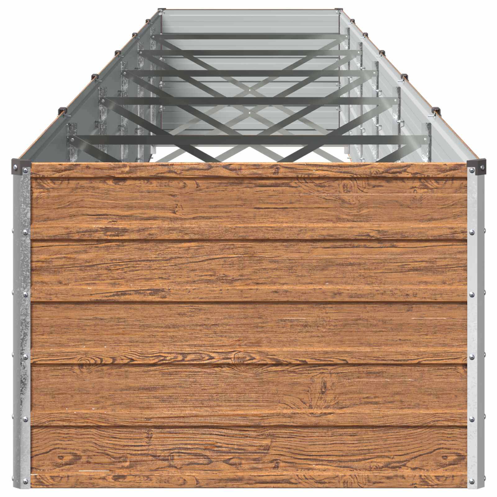 vidaXL Υψωμένο Κρεβάτι Κήπου Ξύλινο Καφέ 600 x 80 x 55 εκ. - Image 4