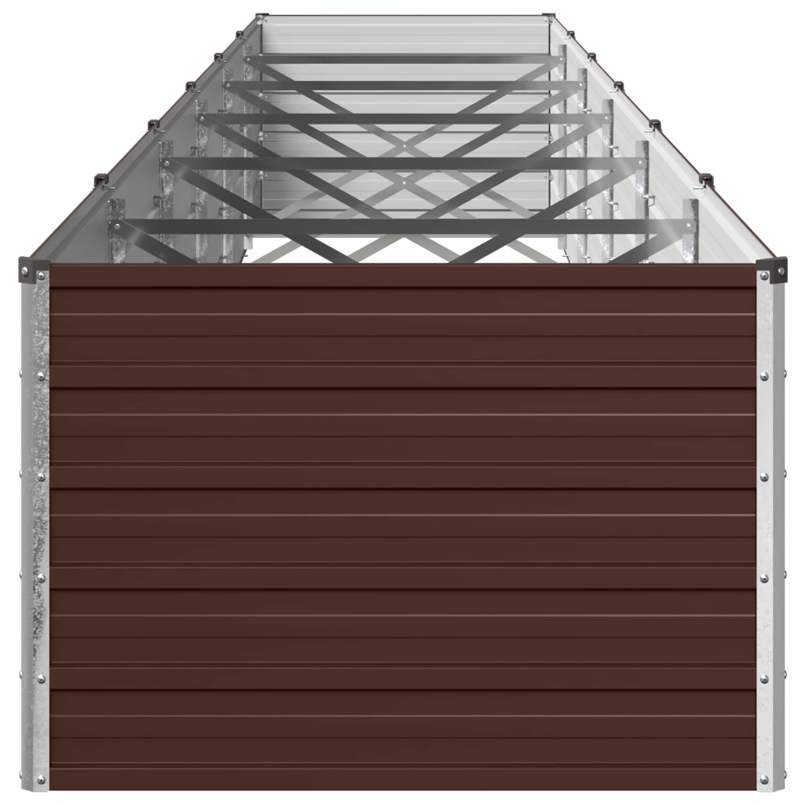 vidaXL Υψωμένο Κρεβάτι Κήπου Καφέ 600 x 80 x 55 εκ. - Image 4