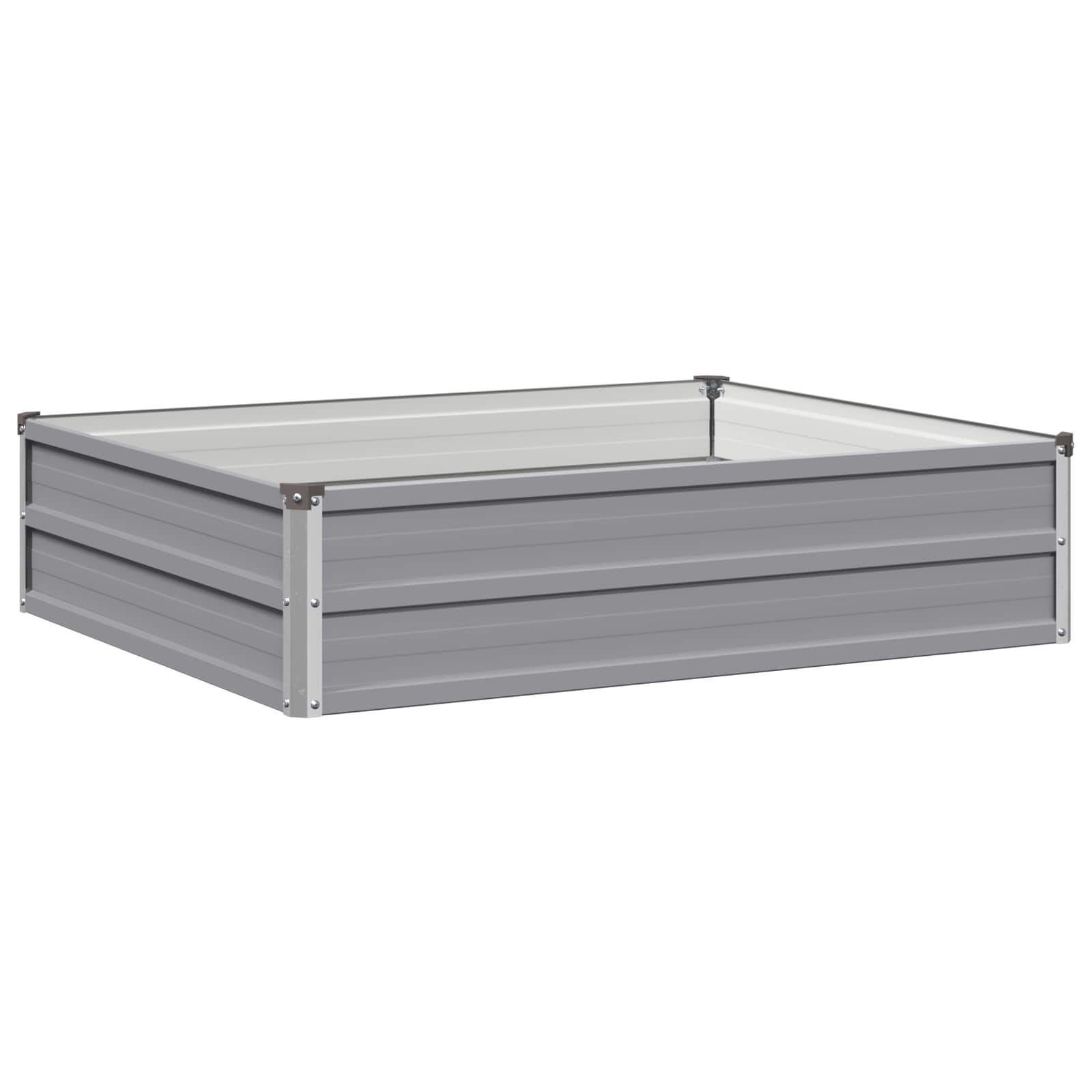 vidaXL Υψωμένο Κρεβάτι Κήπου Γκρι 100 x 80 x 24 εκ. - Image 2