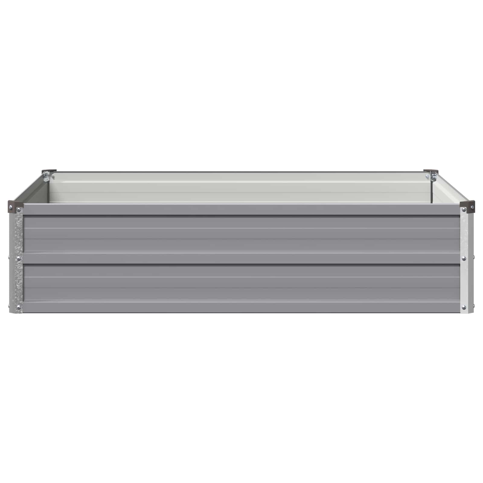 vidaXL Υψωμένο Κρεβάτι Κήπου Γκρι 100 x 80 x 24 εκ. - Image 3