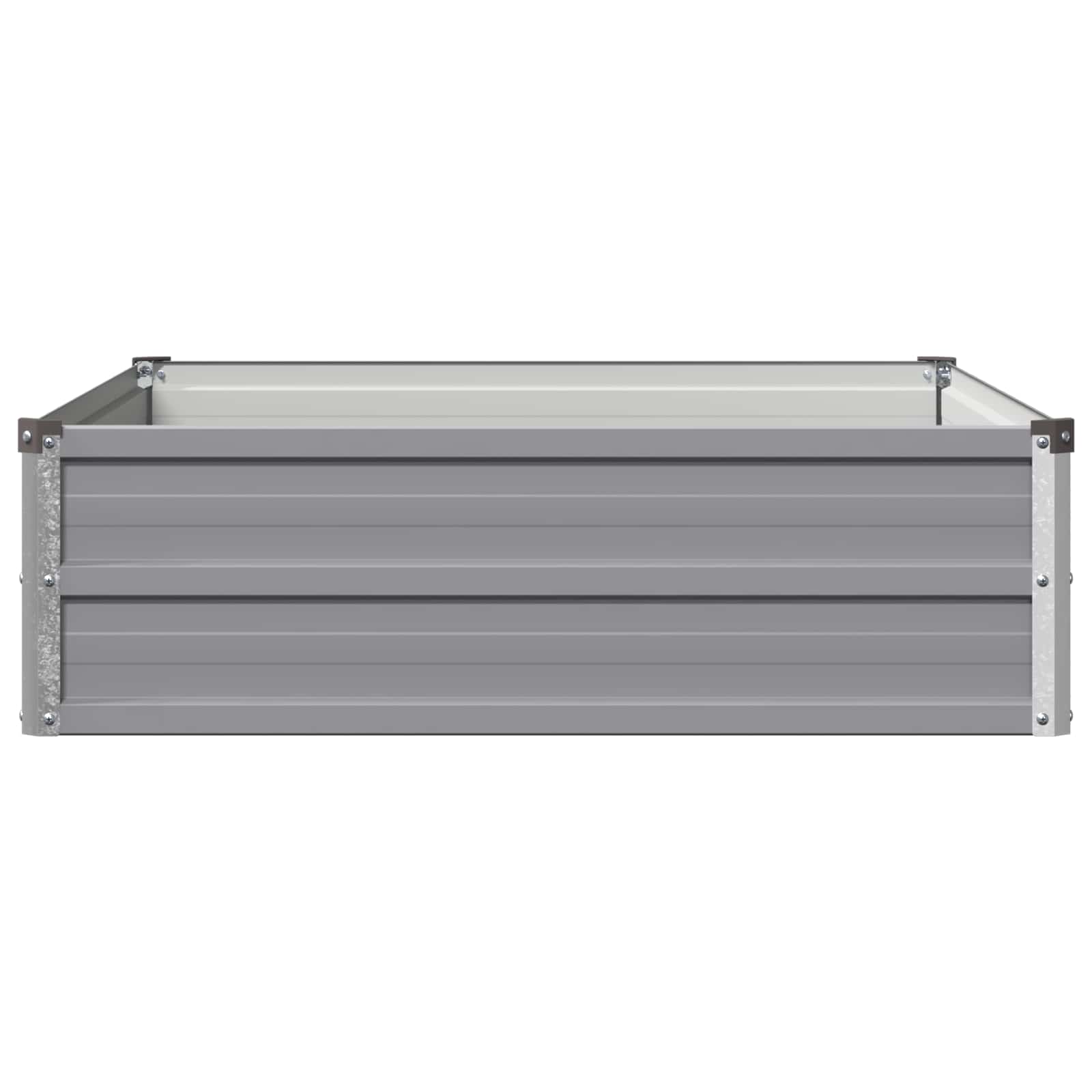 vidaXL Υψωμένο Κρεβάτι Κήπου Γκρι 100 x 80 x 24 εκ. - Image 4