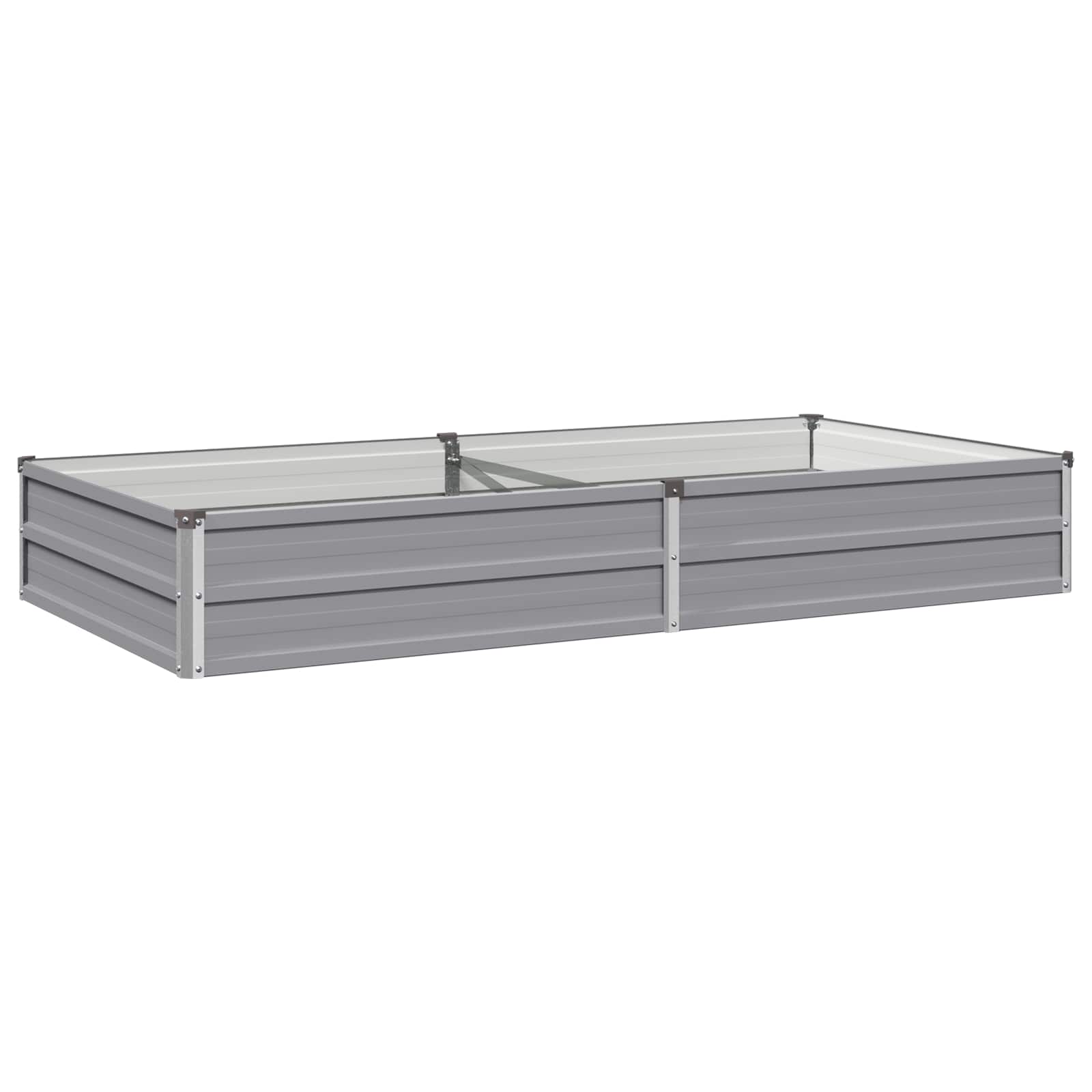 vidaXL Υψωμένο Κρεβάτι Κήπου Γκρι 160 x 80 x 24 εκ. - Image 2