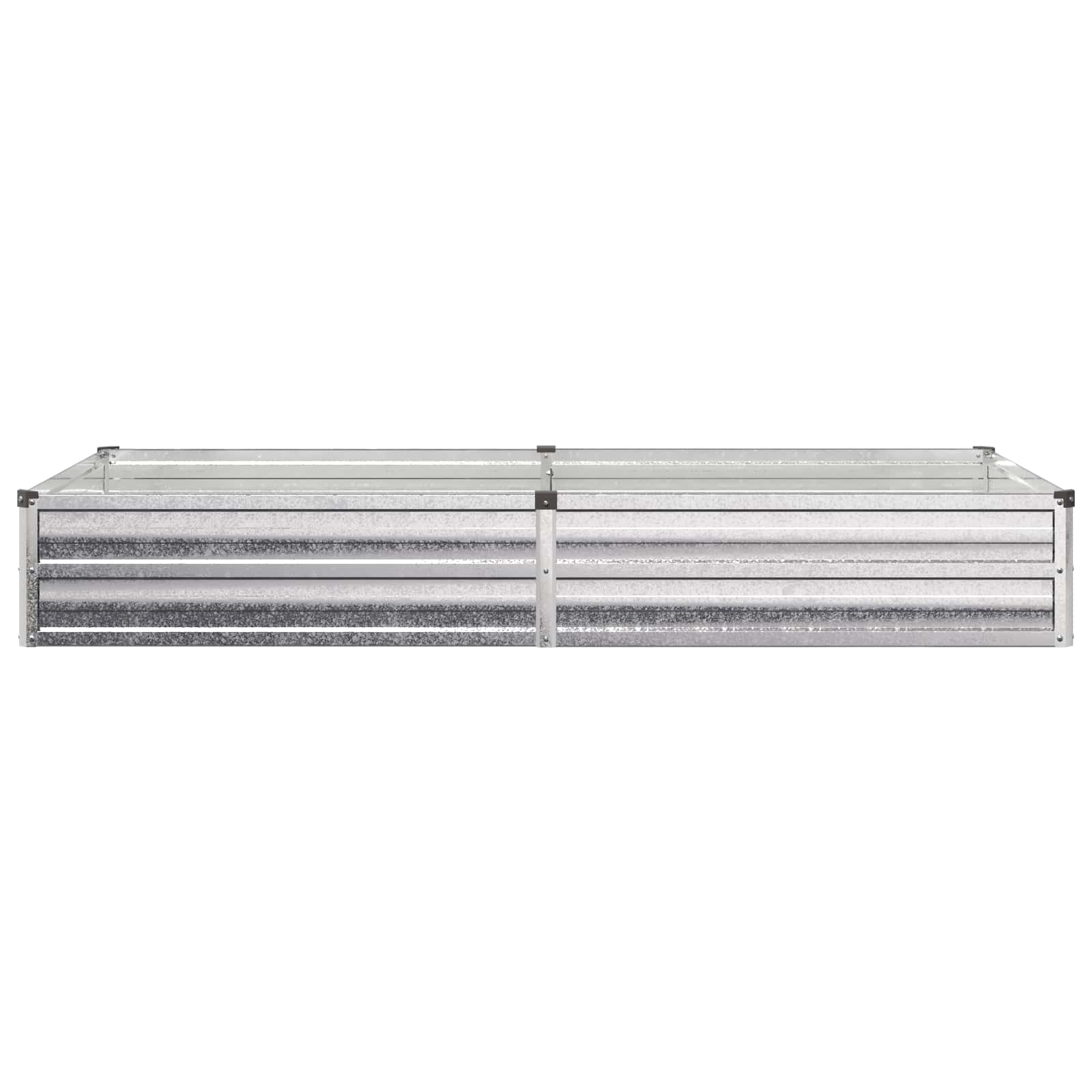 vidaXL Υψωμένο Κρεβάτι Κήπου Ασημί 160 x 80 x 24 εκ. γαλβανισμένο - Image 3