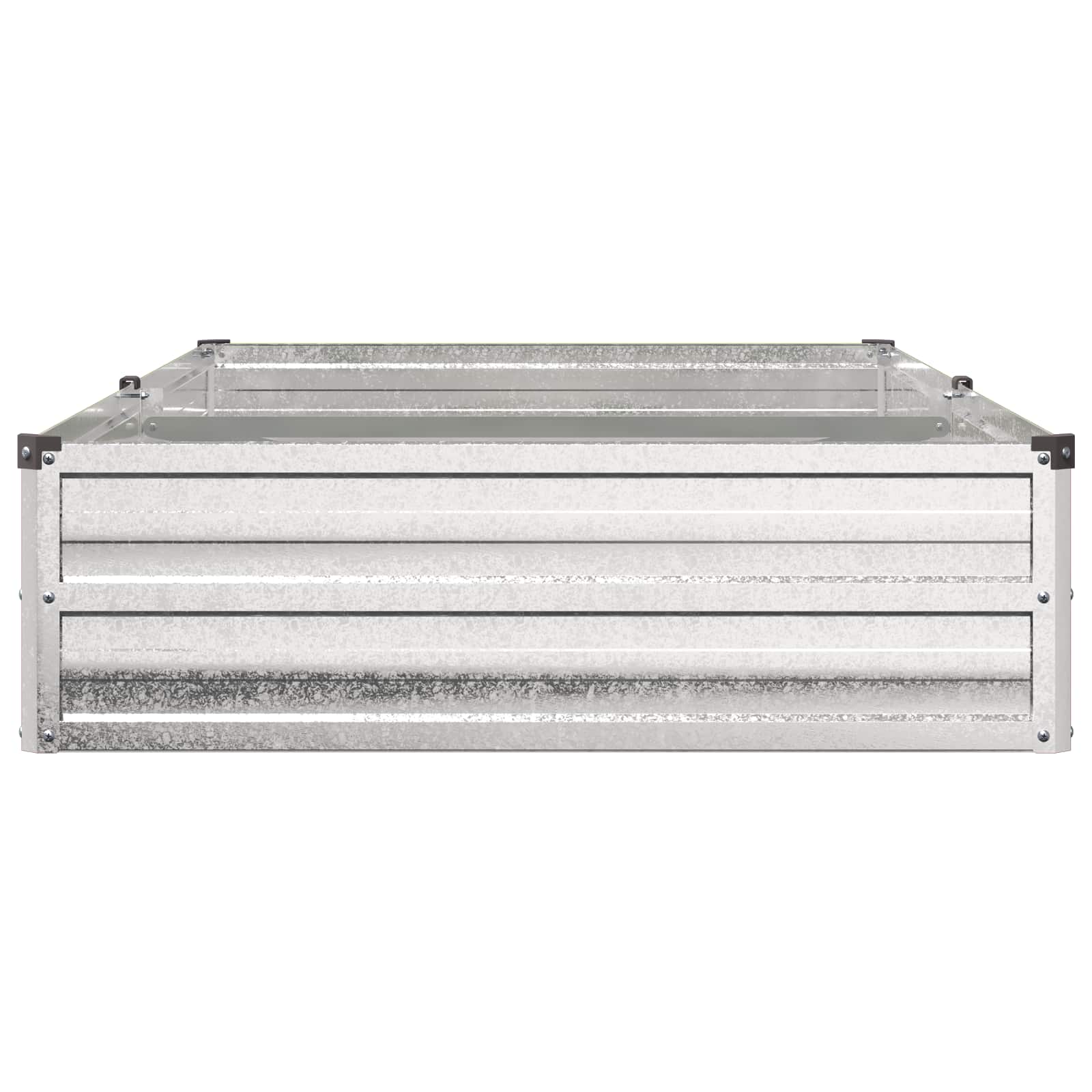 vidaXL Υψωμένο Κρεβάτι Κήπου Ασημί 160 x 80 x 24 εκ. γαλβανισμένο - Image 4