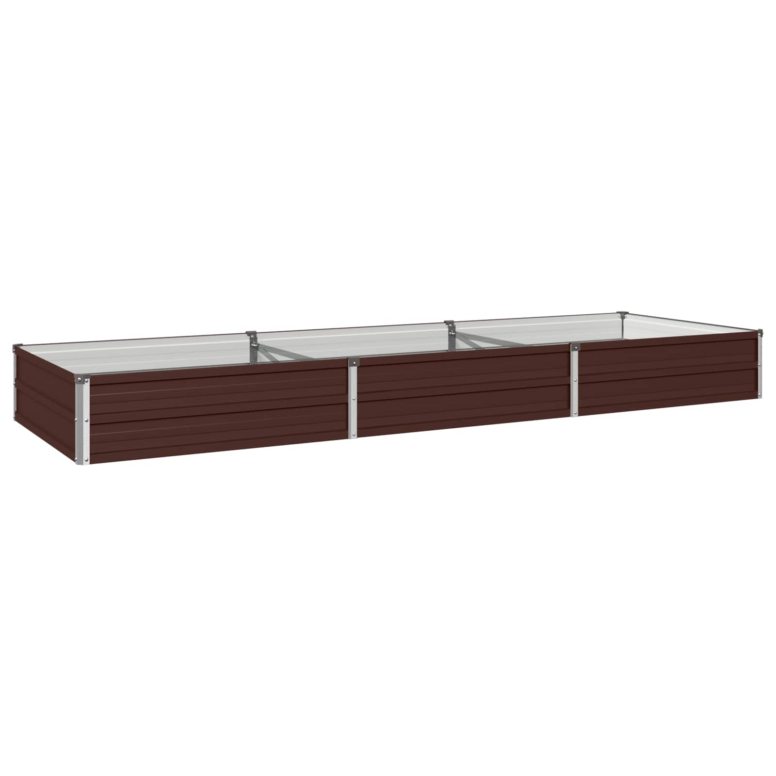 vidaXL Υψωμένο Κρεβάτι Κήπου Καφέ 240 x 80 x 24 εκ. - Image 2