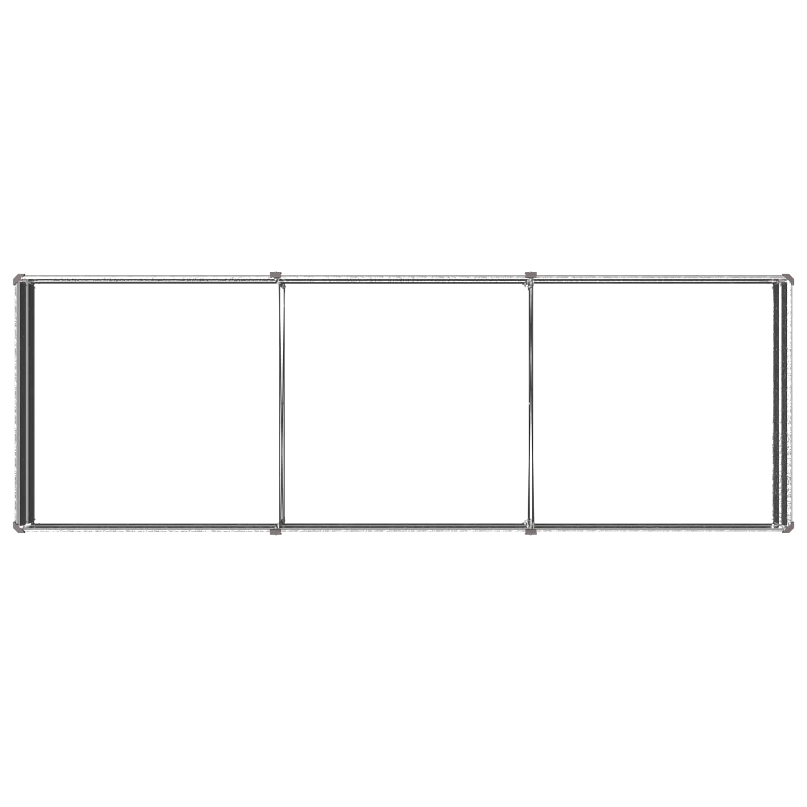 vidaXL Υψωμένο Κρεβάτι Κήπου Ασημί 240 x 80 x 24 εκ. γαλβανισμένο - Image 5