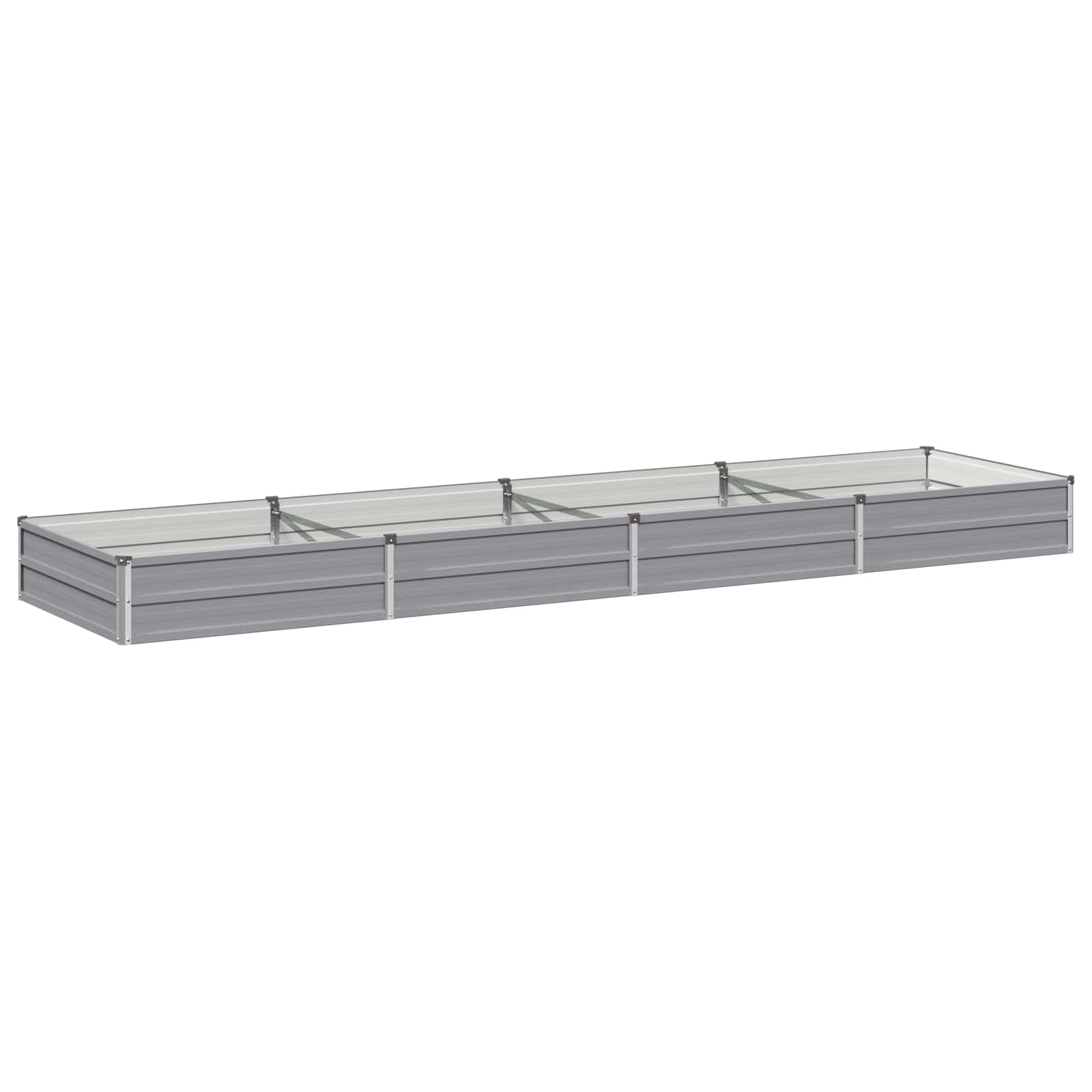 vidaXL Υψωμένο Κρεβάτι Κήπου Γκρι 320 x 80 x 24 εκ. - Image 2
