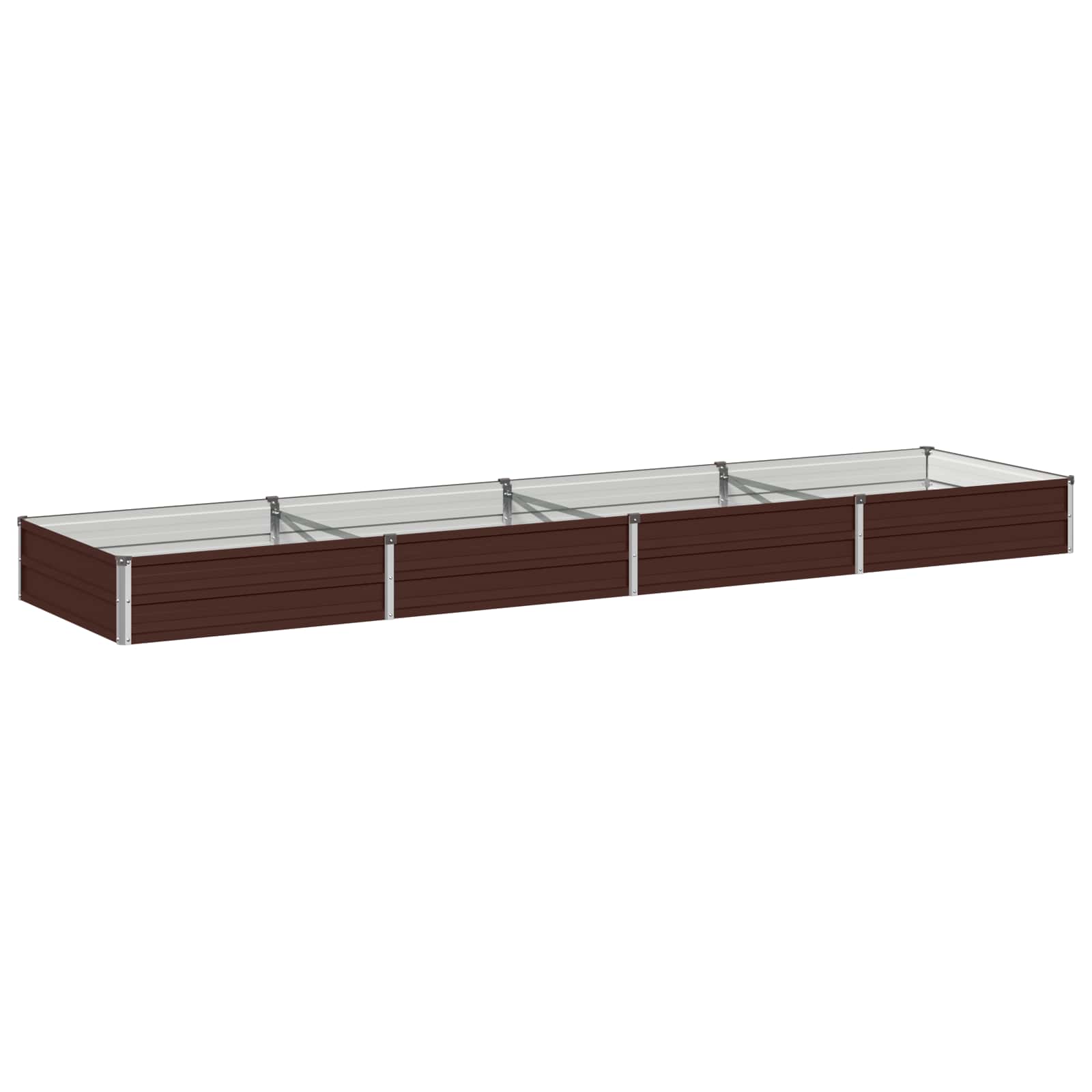 vidaXL Υψωμένο Κρεβάτι Κήπου Καφέ 320 x 80 x 24 εκ. - Image 2