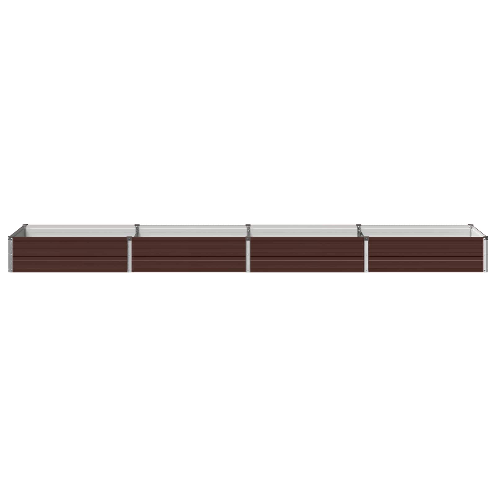 vidaXL Υψωμένο Κρεβάτι Κήπου Καφέ 320 x 80 x 24 εκ. - Image 3