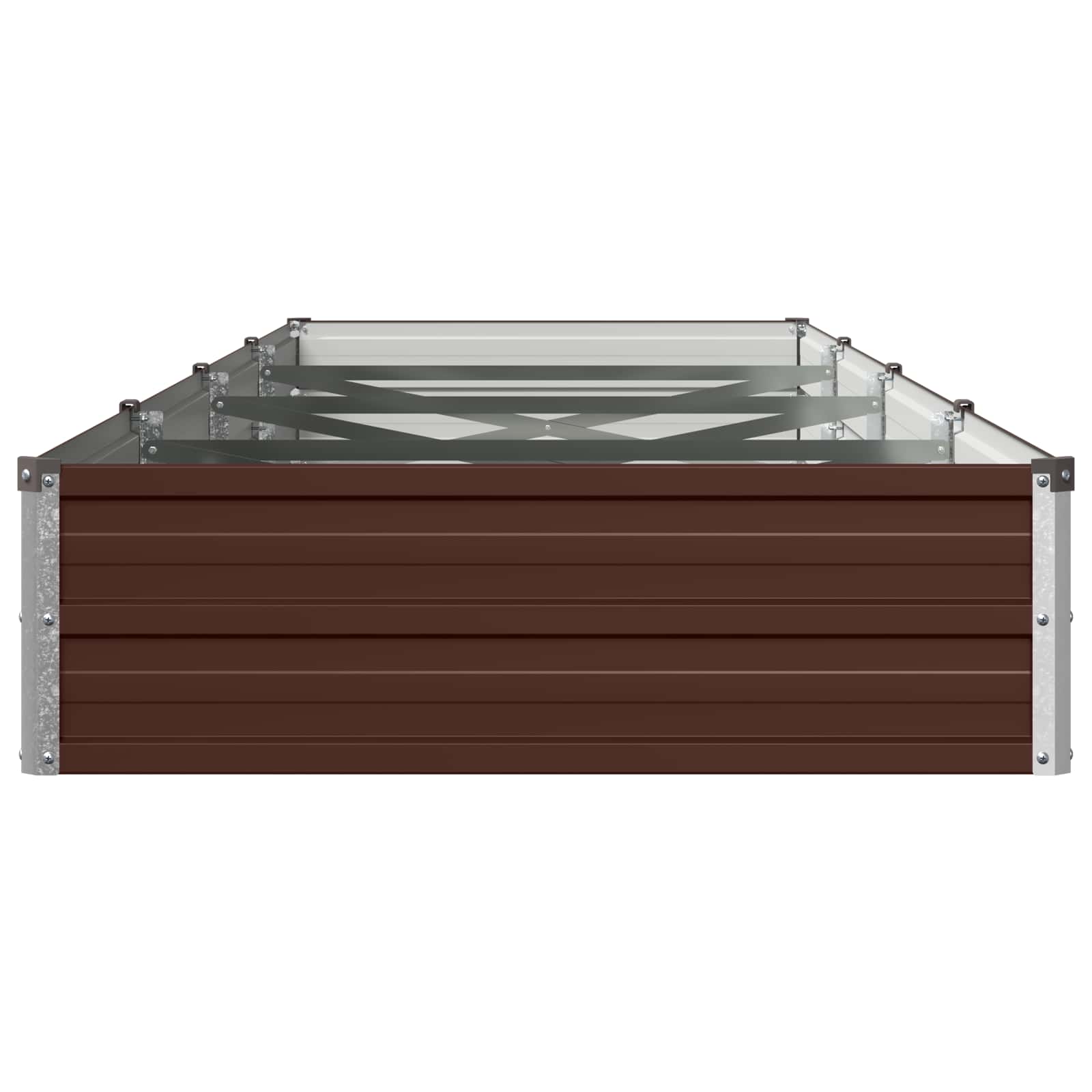 vidaXL Υψωμένο Κρεβάτι Κήπου Καφέ 320 x 80 x 24 εκ. - Image 4