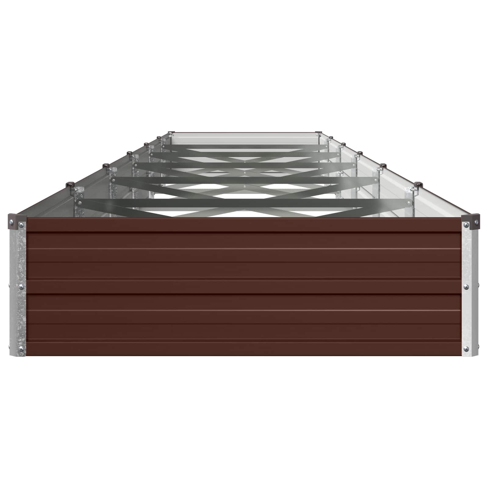 vidaXL Υψωμένο Κρεβάτι Κήπου Καφέ 480 x 80 x 24 εκ. - Image 4