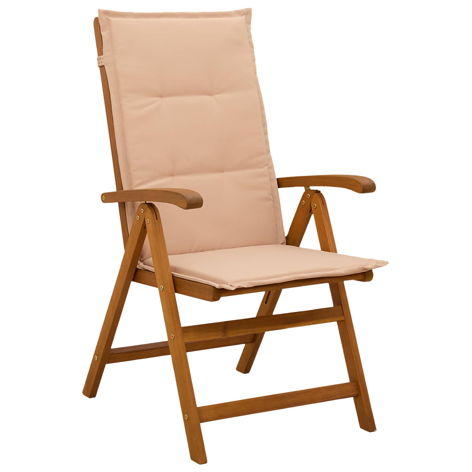 vidaXL 7-Piece Garden Dining Set Φυσικό Στερεό Ξύλο Ακακίας - Image 4