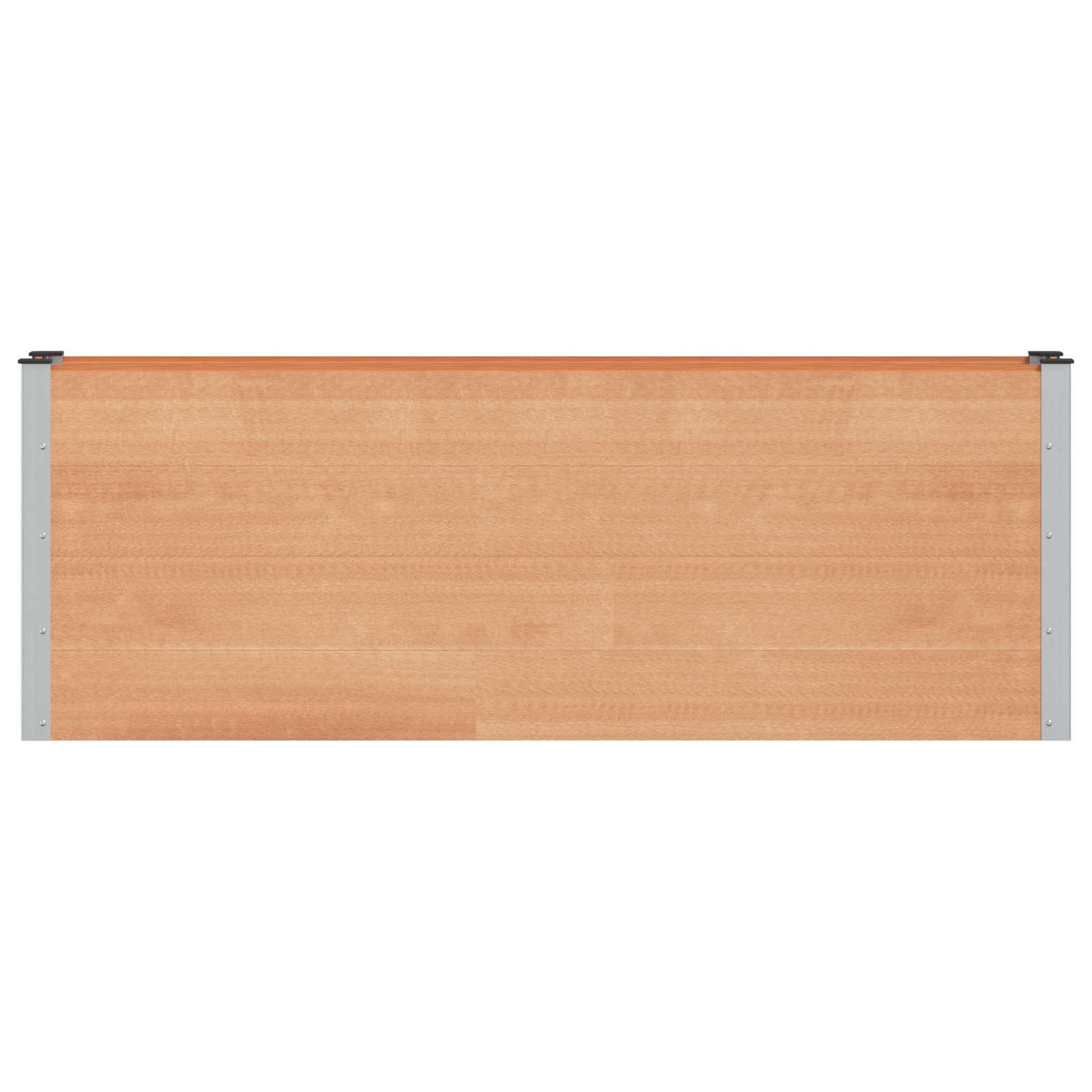 vidaXL Υπερυψωμένη Ζαρντινιέρα Καφέ 200 x 30 x 72 εκ WPC και Αλουμίνιο - Image 3