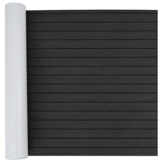 vidaXL Ματ Σκάφους Ριγέ Σκούρο Γκρι και Μαύρο 240 x 90 εκ EVA