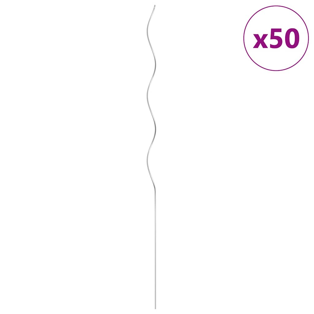 vidaXL Στηρίγματα Φυτών Ελικοειδή 50 τεμ. 110 εκ. Γαλβανισμένο Ατσάλι - Image 2