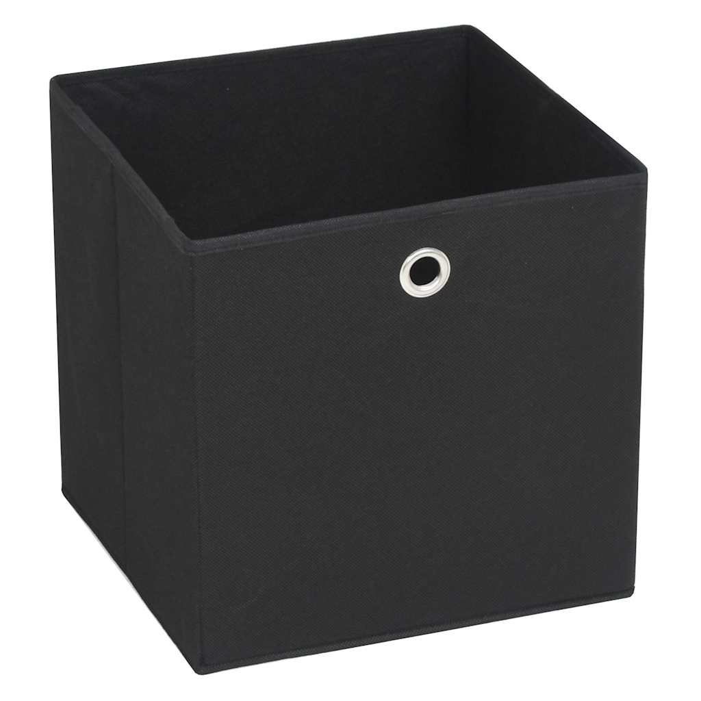 vidaXL Κουτιά Αποθήκευσης 10 τεμ. Μαύρα 32x32x32 εκ. Ύφασμα Non-woven - Image 2