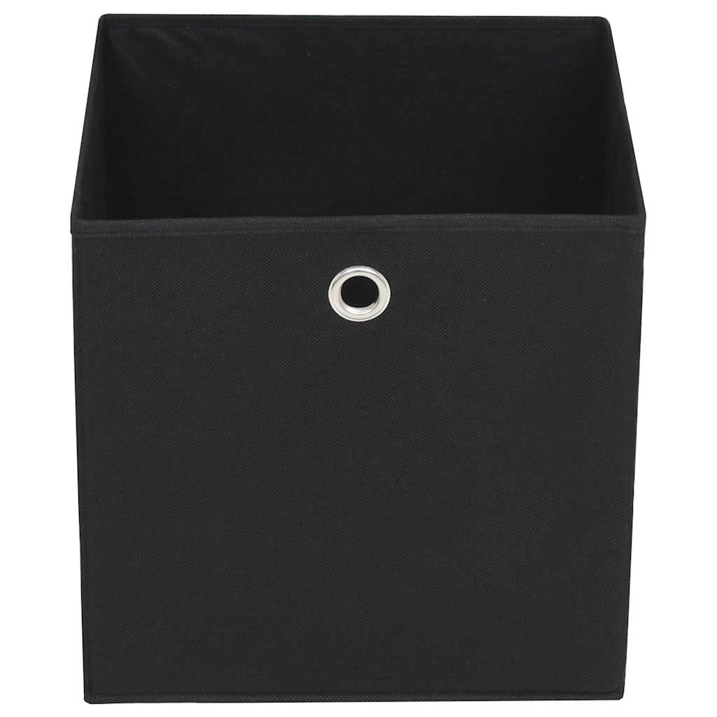 vidaXL Κουτιά Αποθήκευσης 10 τεμ. Μαύρα 32x32x32 εκ. Ύφασμα Non-woven - Image 3