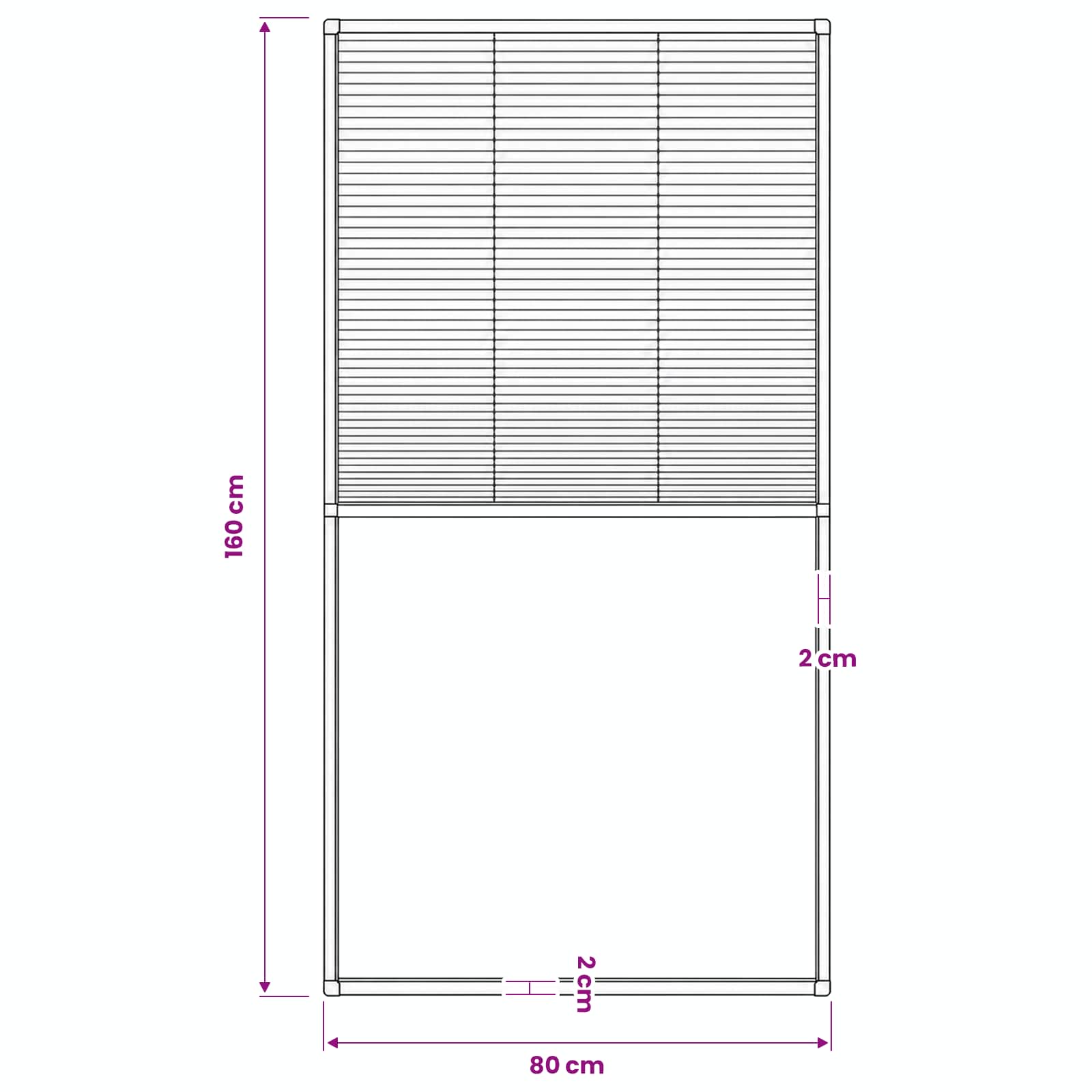 vidaXL Σήτα Παράθυρου Πλισέ 80 x 160 εκ. - Image 8
