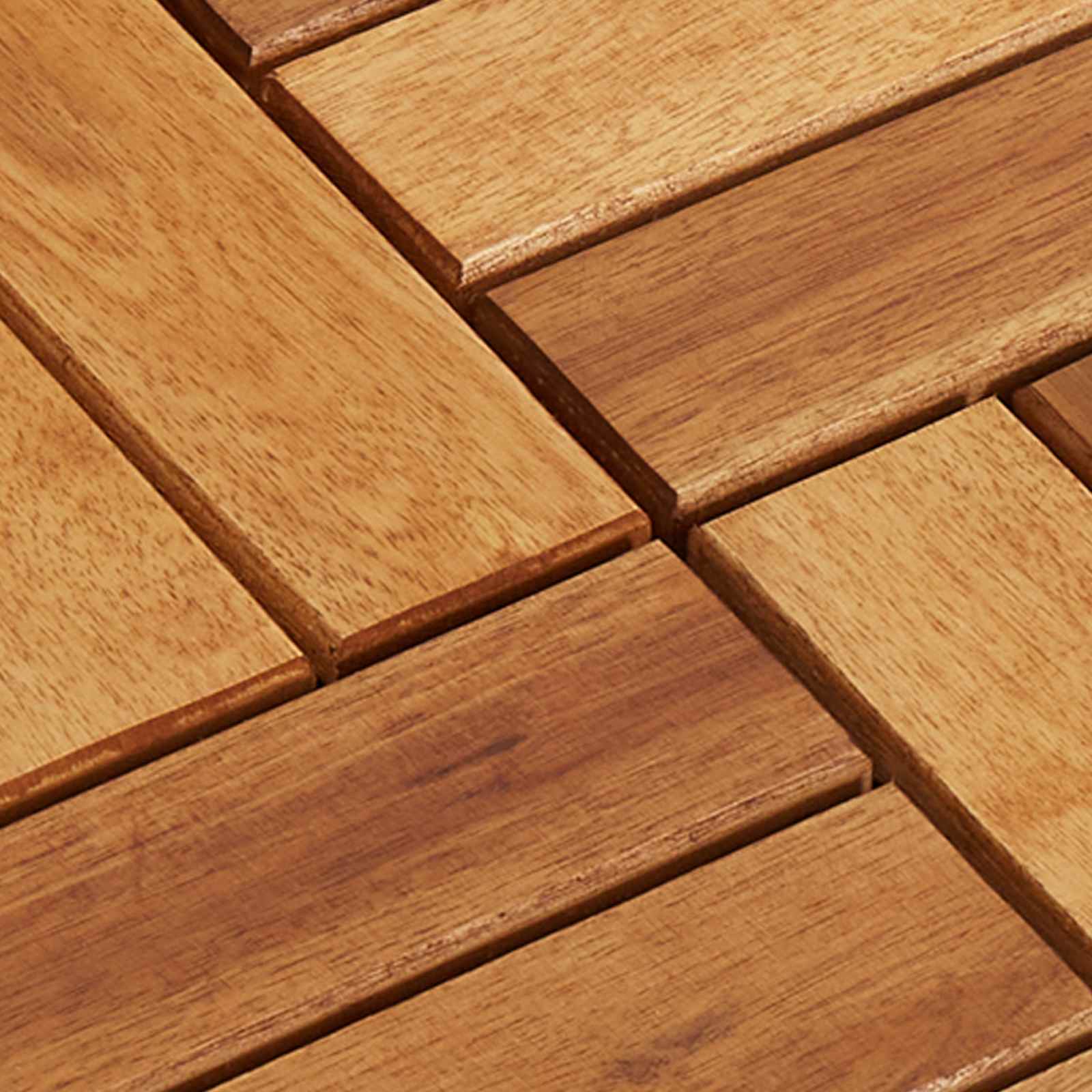 vidaXL Πλάκα Κατασκευής 10 τεμ. Καφέ 30 x 30 cm Ξύλο Ακακίας - Image 5