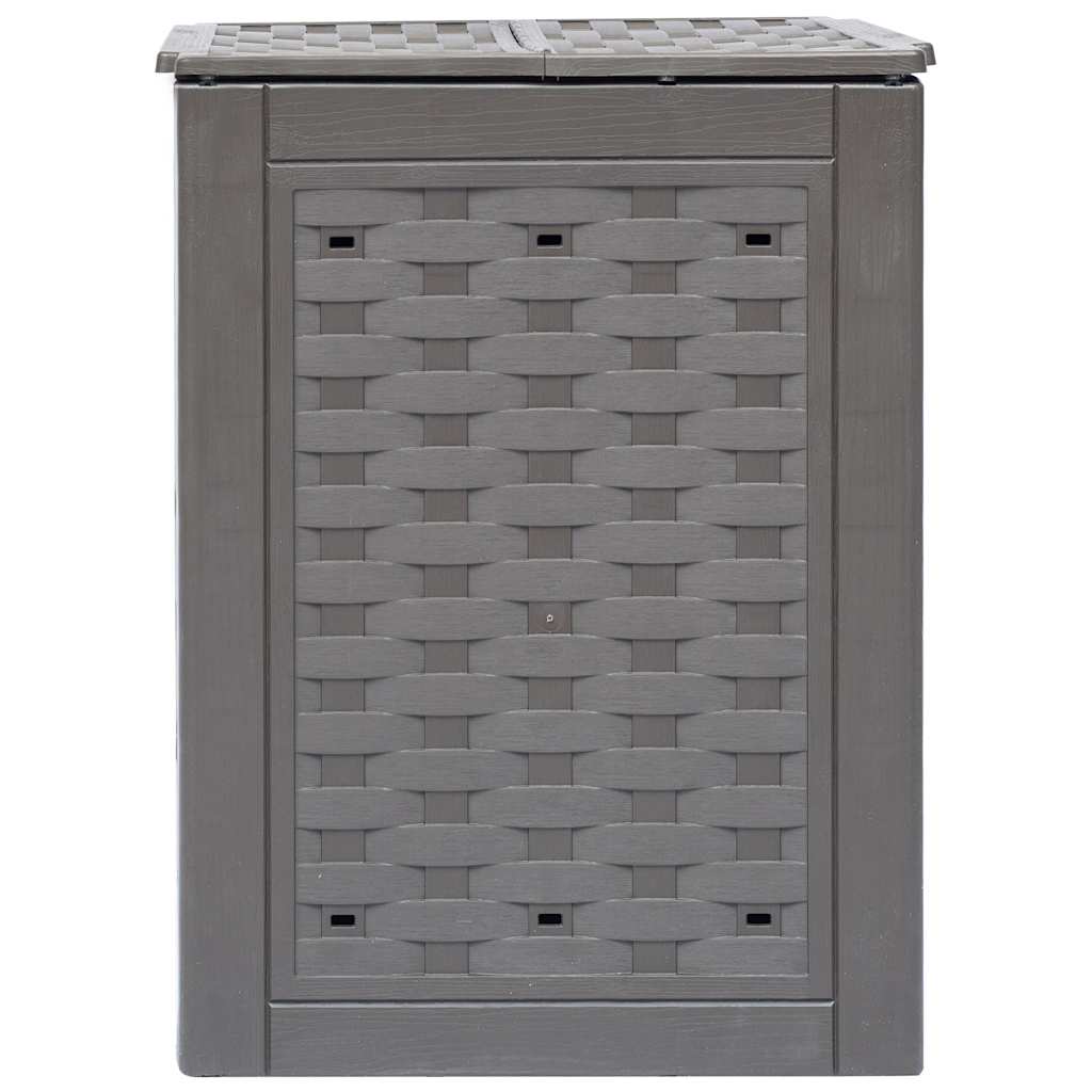 vidaXL Κομποστοποιητής Κήπου Καφέ 60x60x83 εκ. 300 L Πλαστικό Ρατάν - Image 3