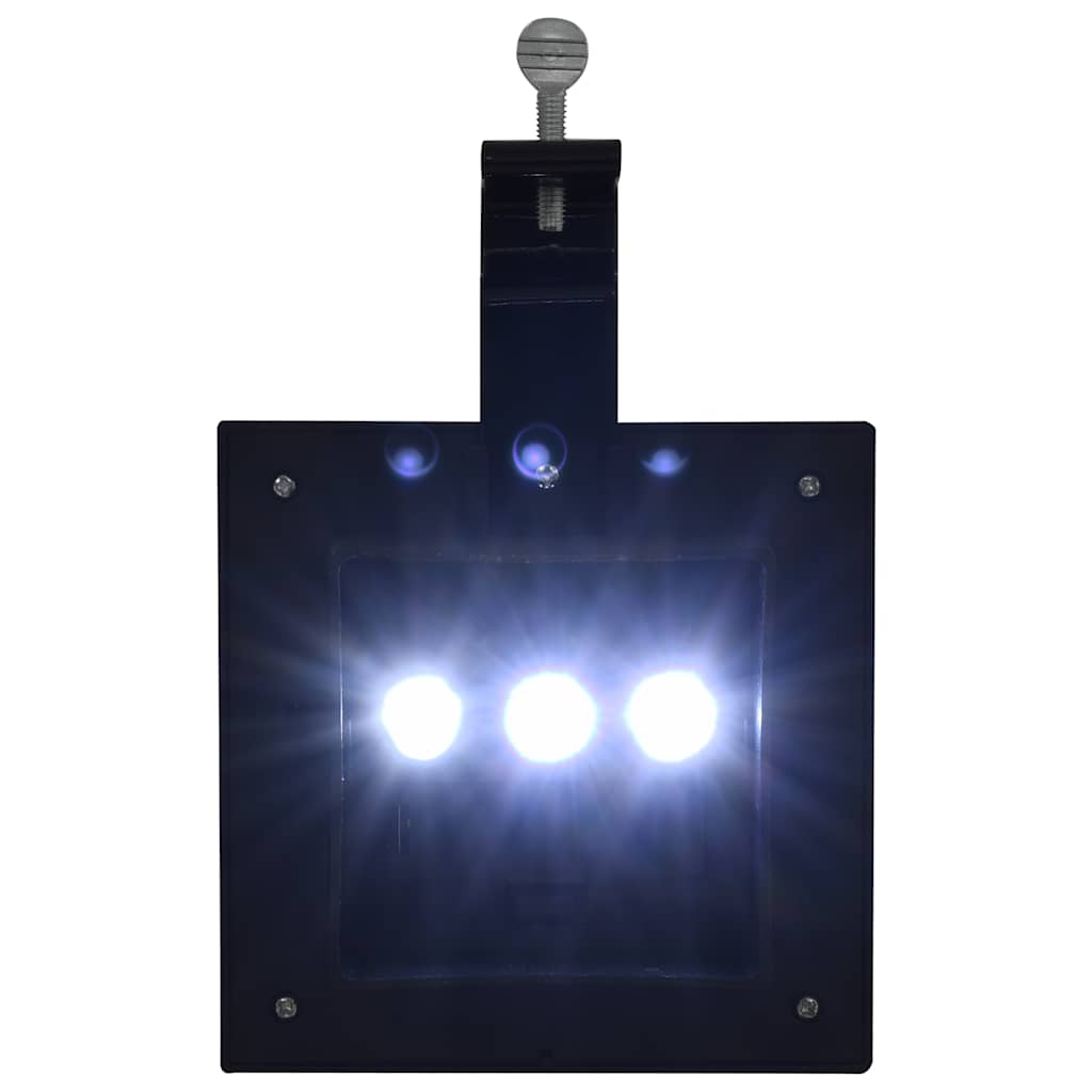vidaXL Φωτιστικά Εξωτ. Χώρου Ηλιακά 12 τεμ. LED Τετράγωνα Μαύρα 12 εκ. - Image 5